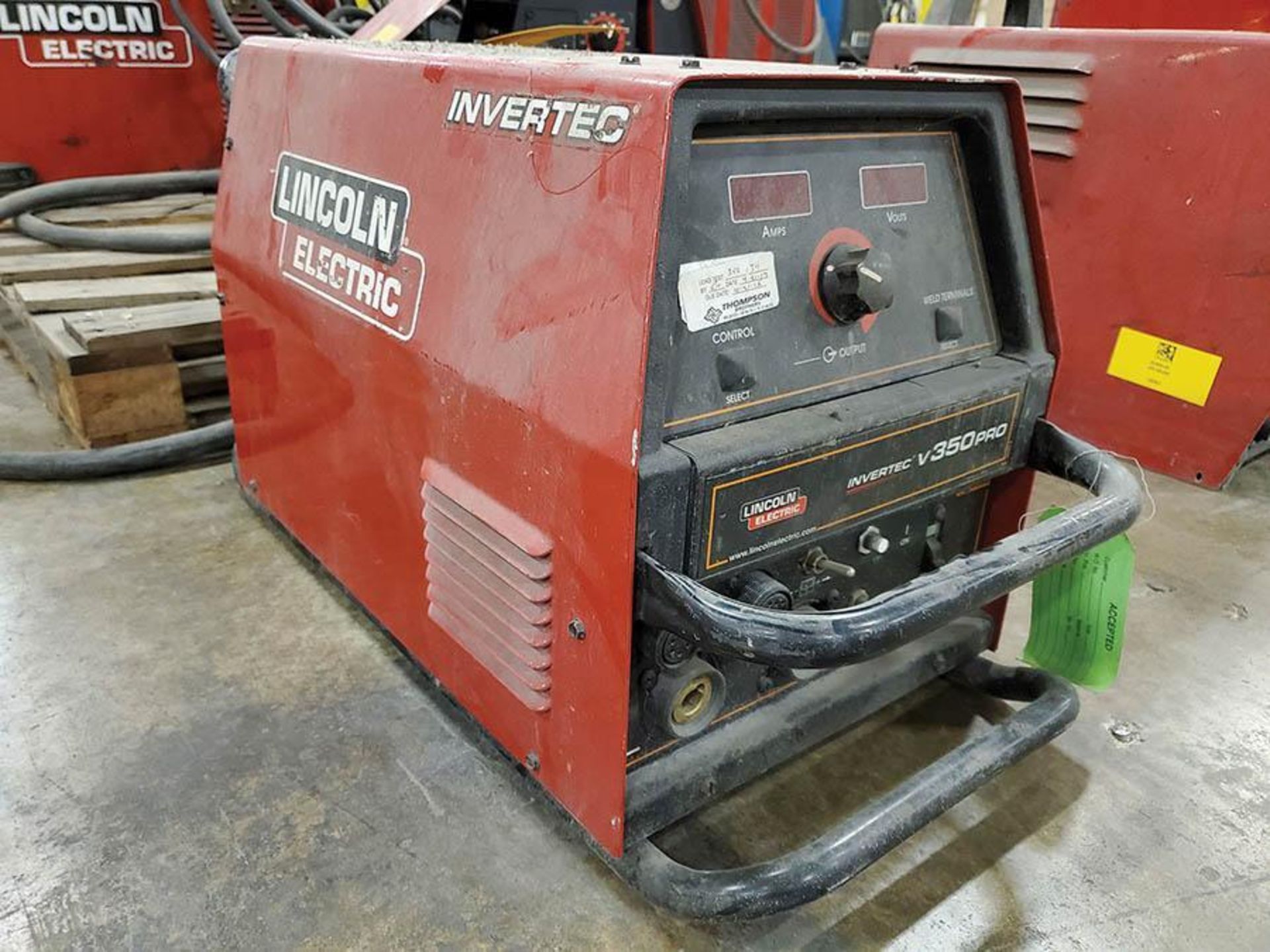 (2) LINCOLN INVERTEC V350 PRO CV-CC WELDER