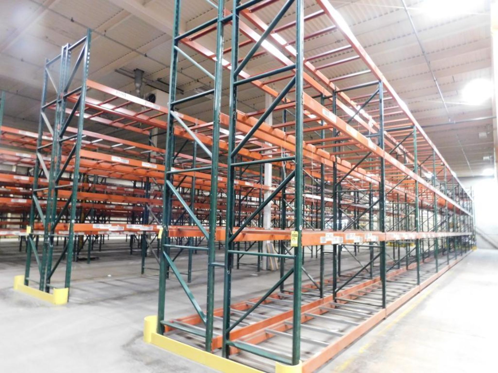 (22X) SECTIONS OF RIDG-U-RAK PALLET RACKING, (6) 20 FT. UPRIGHTS, (18) 16 FT. UPRIGHTS, (160) 5 1/2 - Image 2 of 4