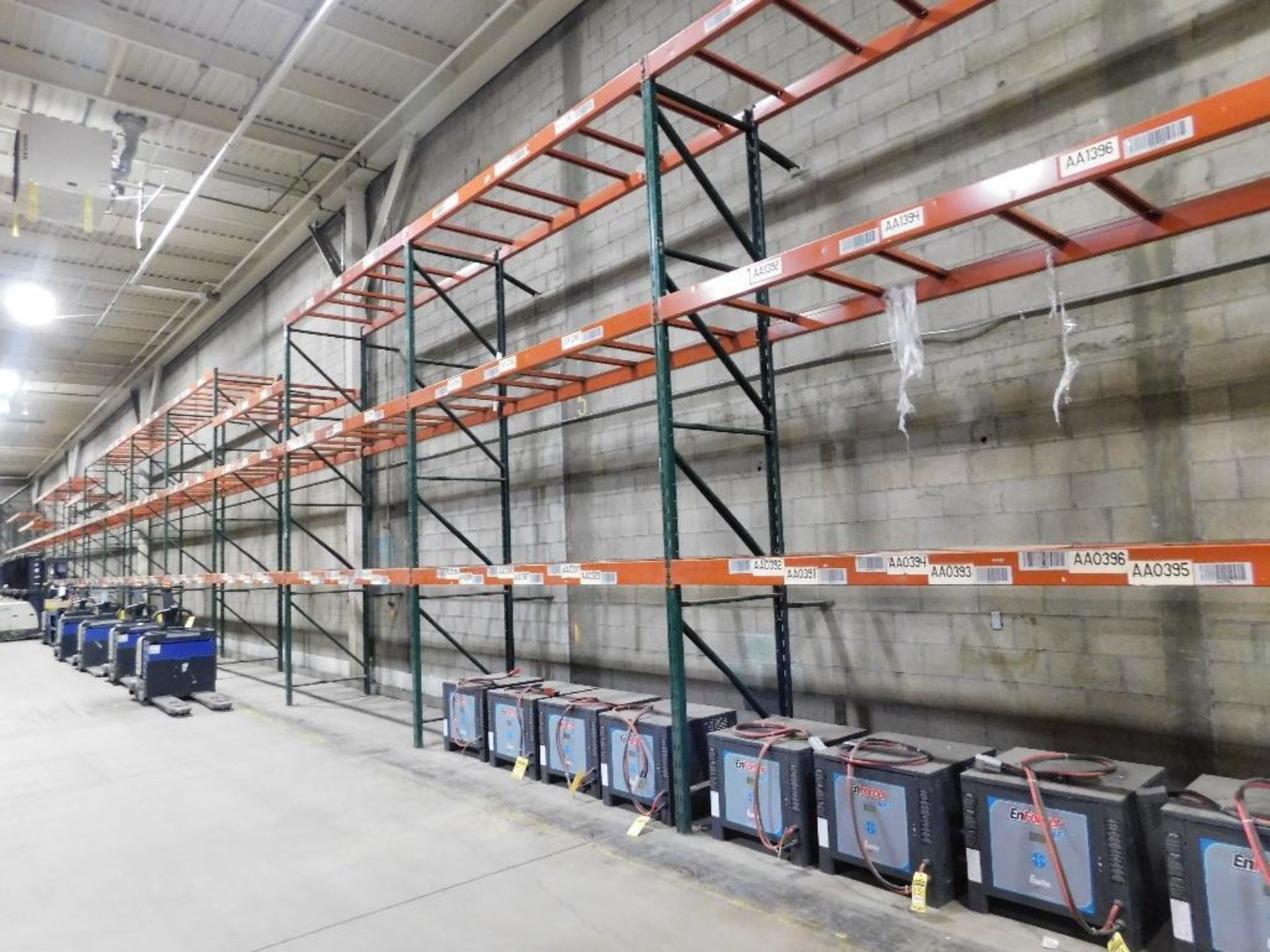 (24X) SECTIONS OF RIDG-U-RAK PALLET RACKING, (2) 20 FT. UPRIGHTS, (23) 16 FT. UPRIGHTS, (144) 5 1/2 - Image 2 of 4