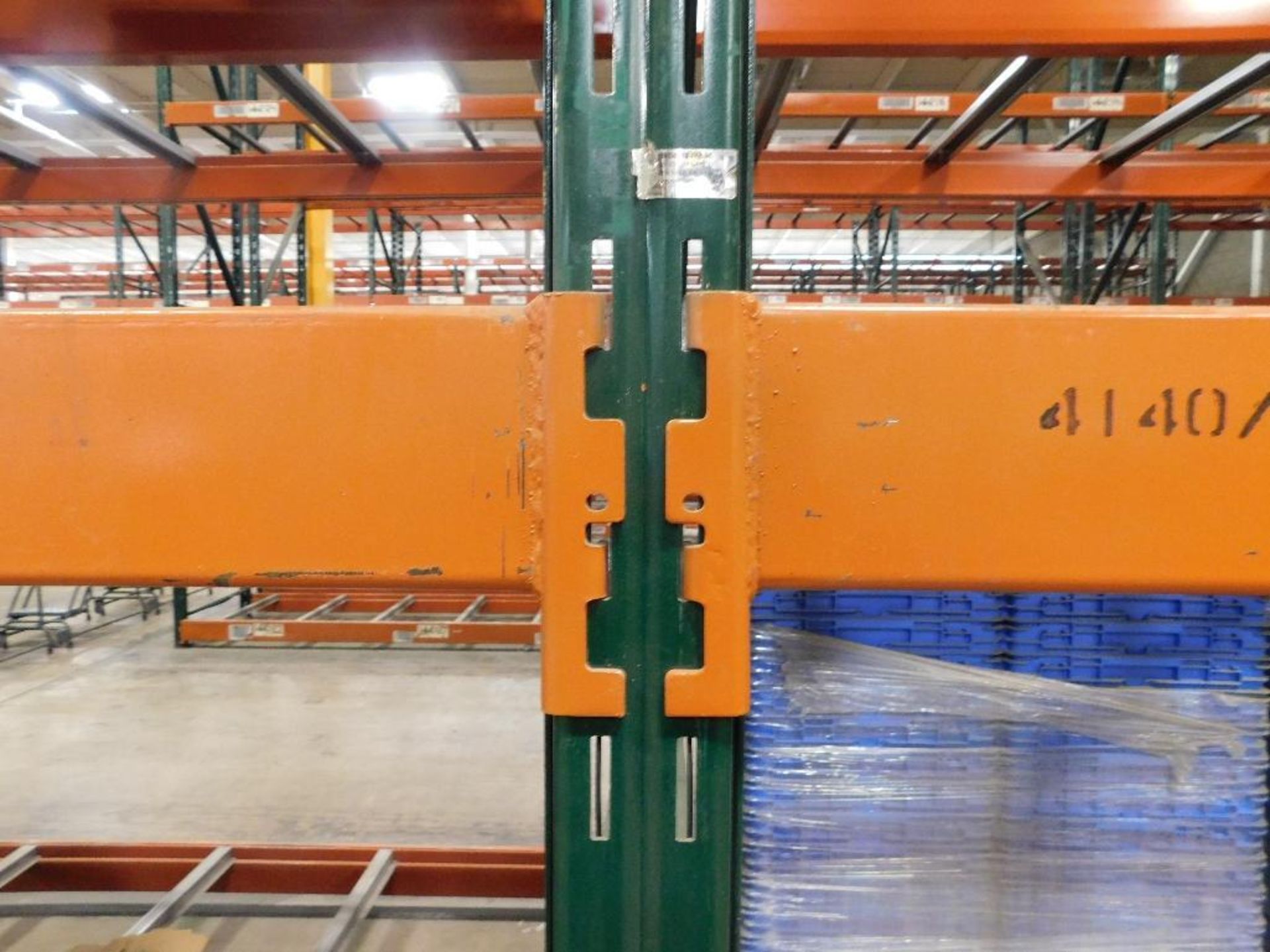 (8X) SECTIONS OF RIDG-U-RAK PALLET RACKING, (2) 20 FT. UPRIGHTS, (3) 17 FT. 4 IN. UPRIGHTS, (60) 5 1 - Image 2 of 2