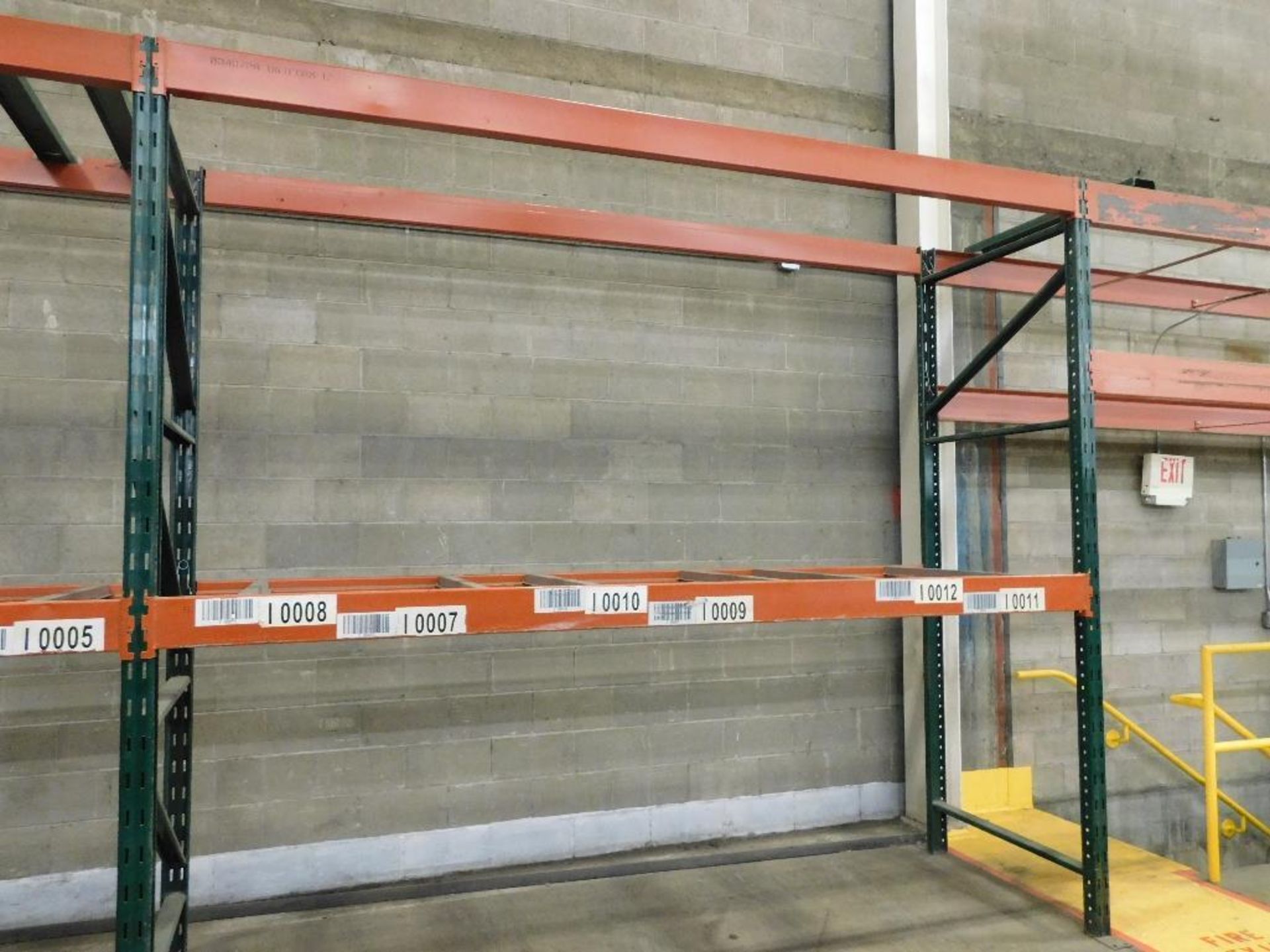 (23X) SECTIONS OF PALLET RACKING, (23) 10 FT. UPRIGHTS, (46) 5 1/2 IN. X 132 IN. HORIZONTAL BEAMS, 4 - Image 2 of 2