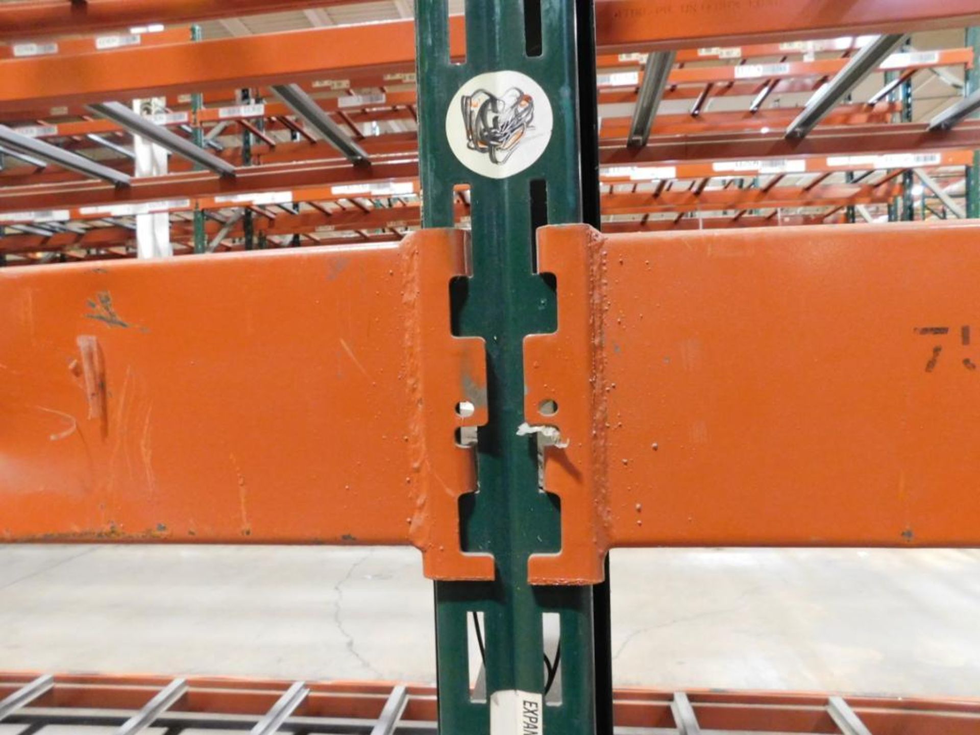 (22X) SECTIONS OF RIDG-U-RAK PALLET RACKING, (4) 20 FT. UPRIGHTS, (20) 16 FT. UPRIGHTS, (141) 5 1/2 - Image 4 of 4