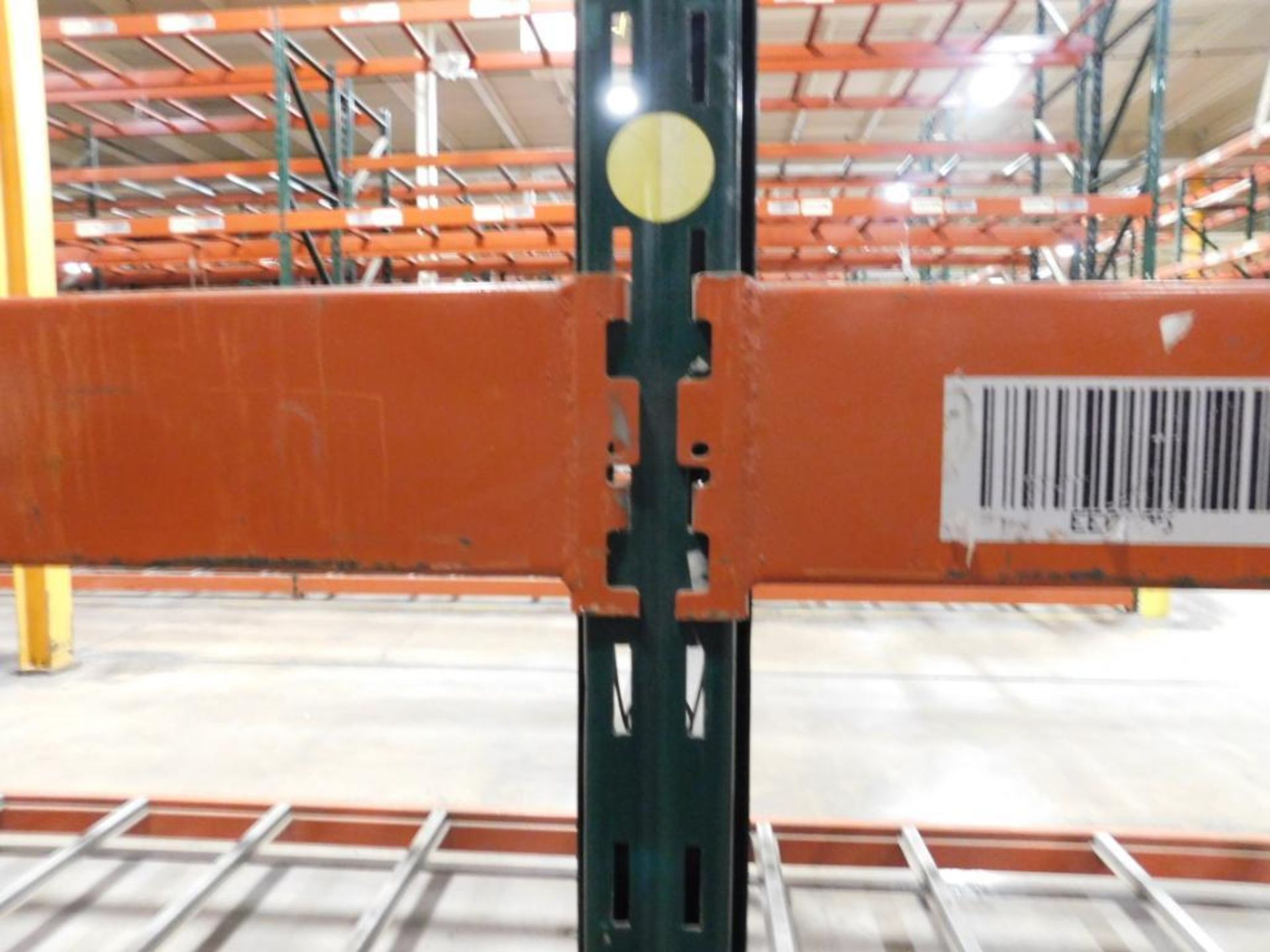 (22X) SECTIONS OF RIDG-U-RAK PALLET RACKING, (6) 20 FT. UPRIGHTS, (18) 16 FT. UPRIGHTS, (160) 5 1/2 - Image 4 of 4