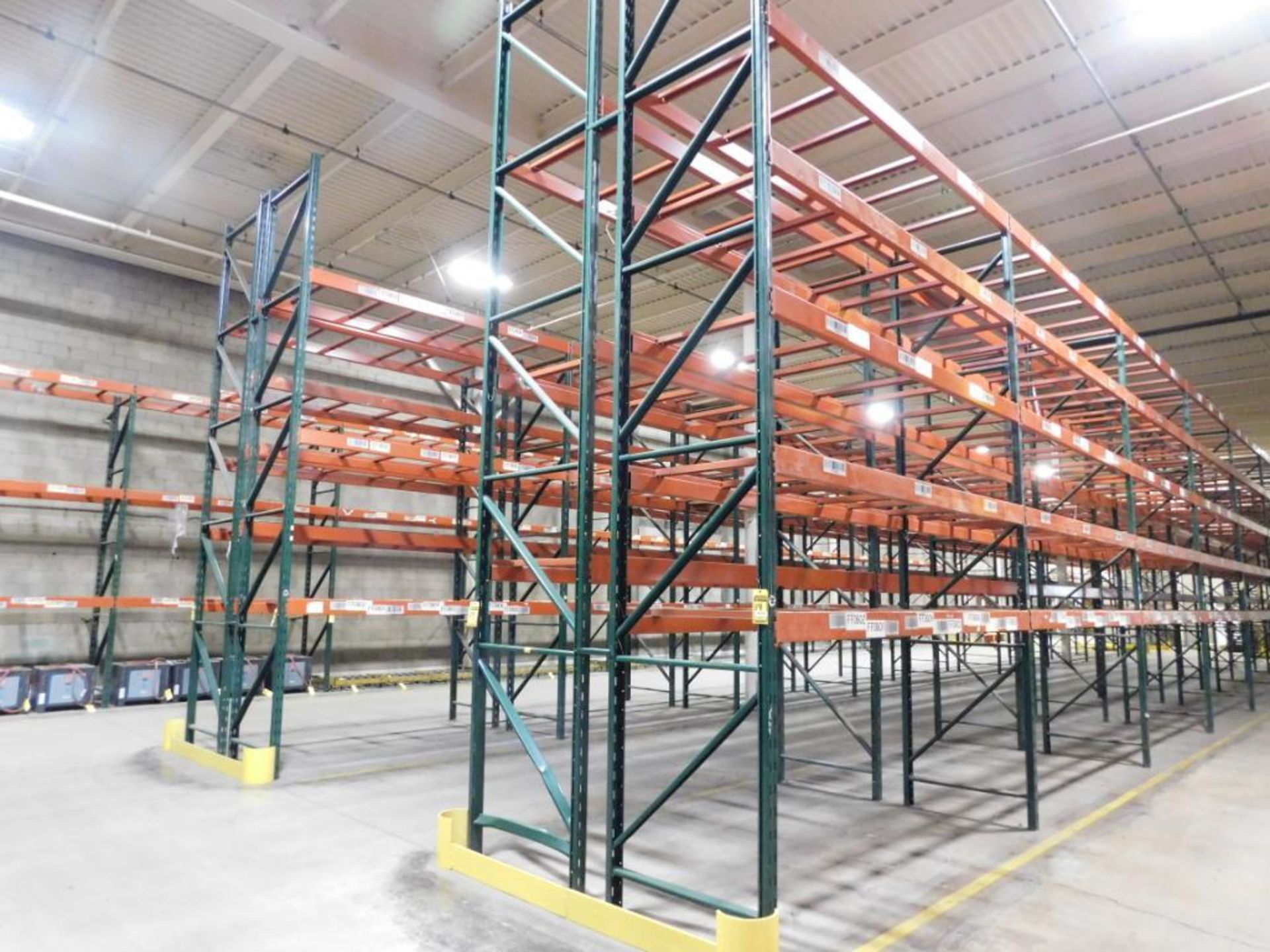 (22X) SECTIONS OF RIDG-U-RAK PALLET RACKING, (4) 20 FT. UPRIGHTS, (20) 16 FT. UPRIGHTS, (172) 5 1/2 - Image 2 of 4