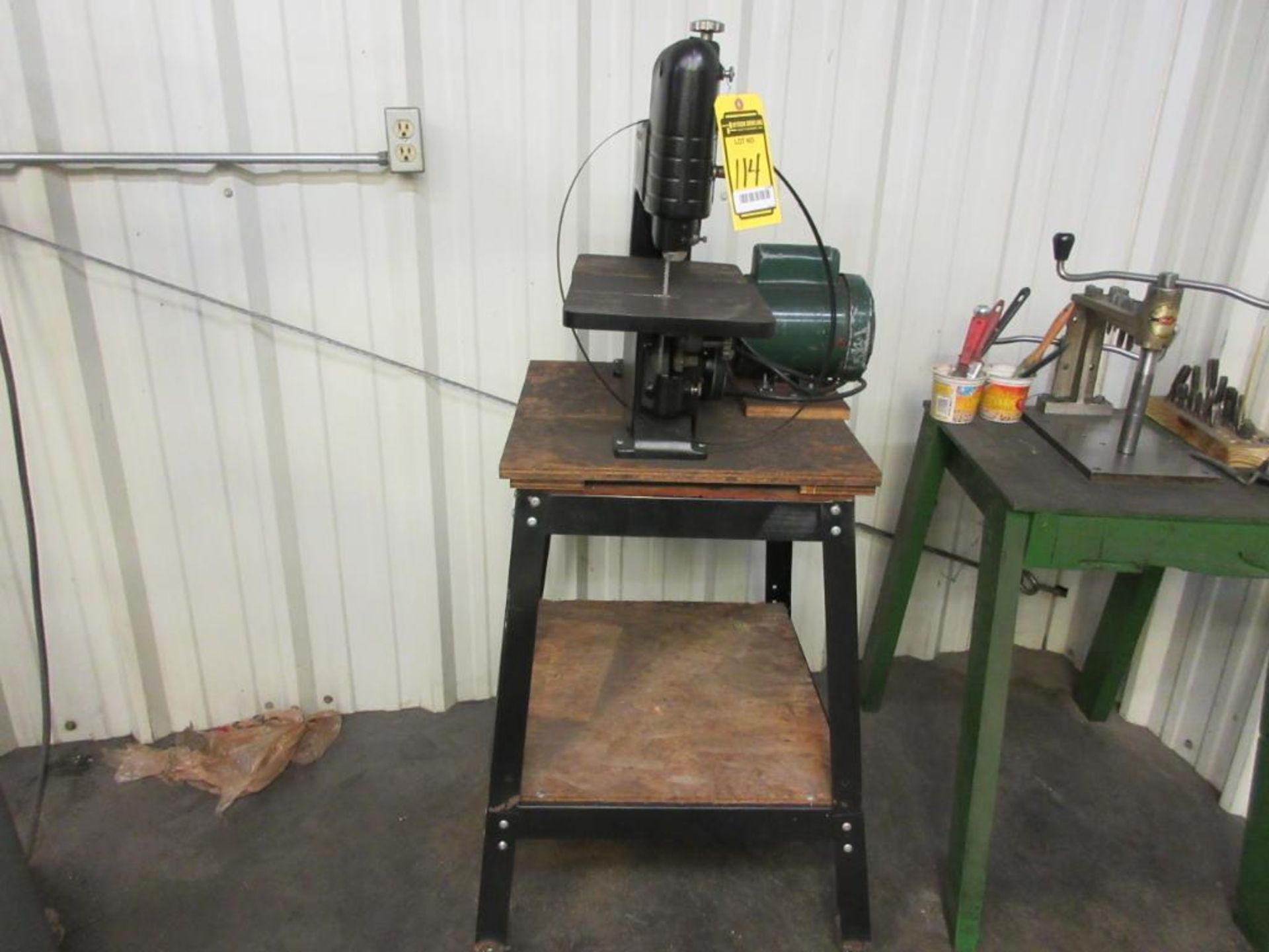 COMPANION TABLE-TOP VERTICAL BAND SAW W/ STAND, 45 DEGREE TILT TABLE