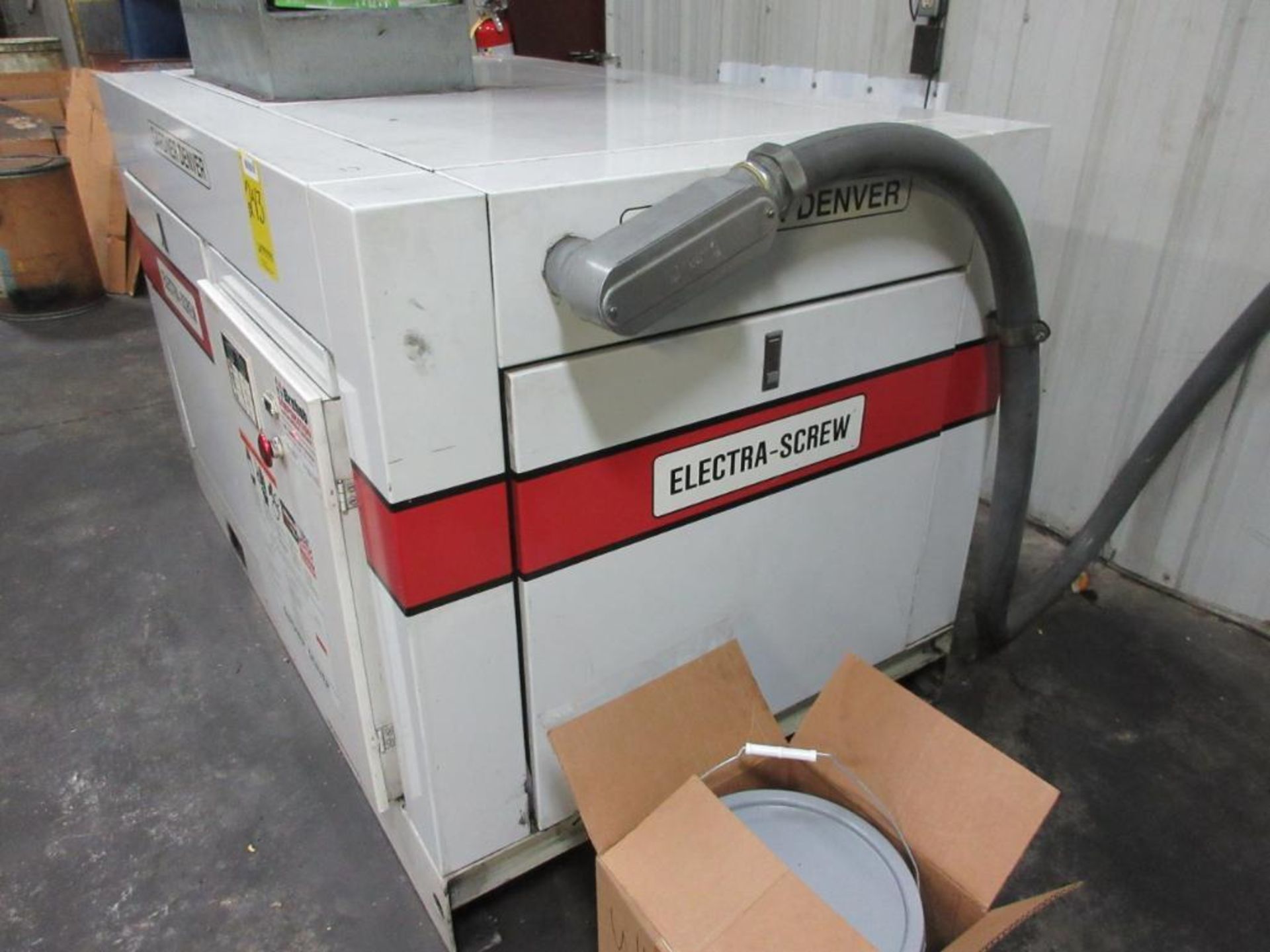 GARDNER DENVER ELECTRA-SCREW ROTARY SCREW AIR COMPRESSOR, MODEL EDE99K, (1999), 125 PSIG, S/N - Image 5 of 5