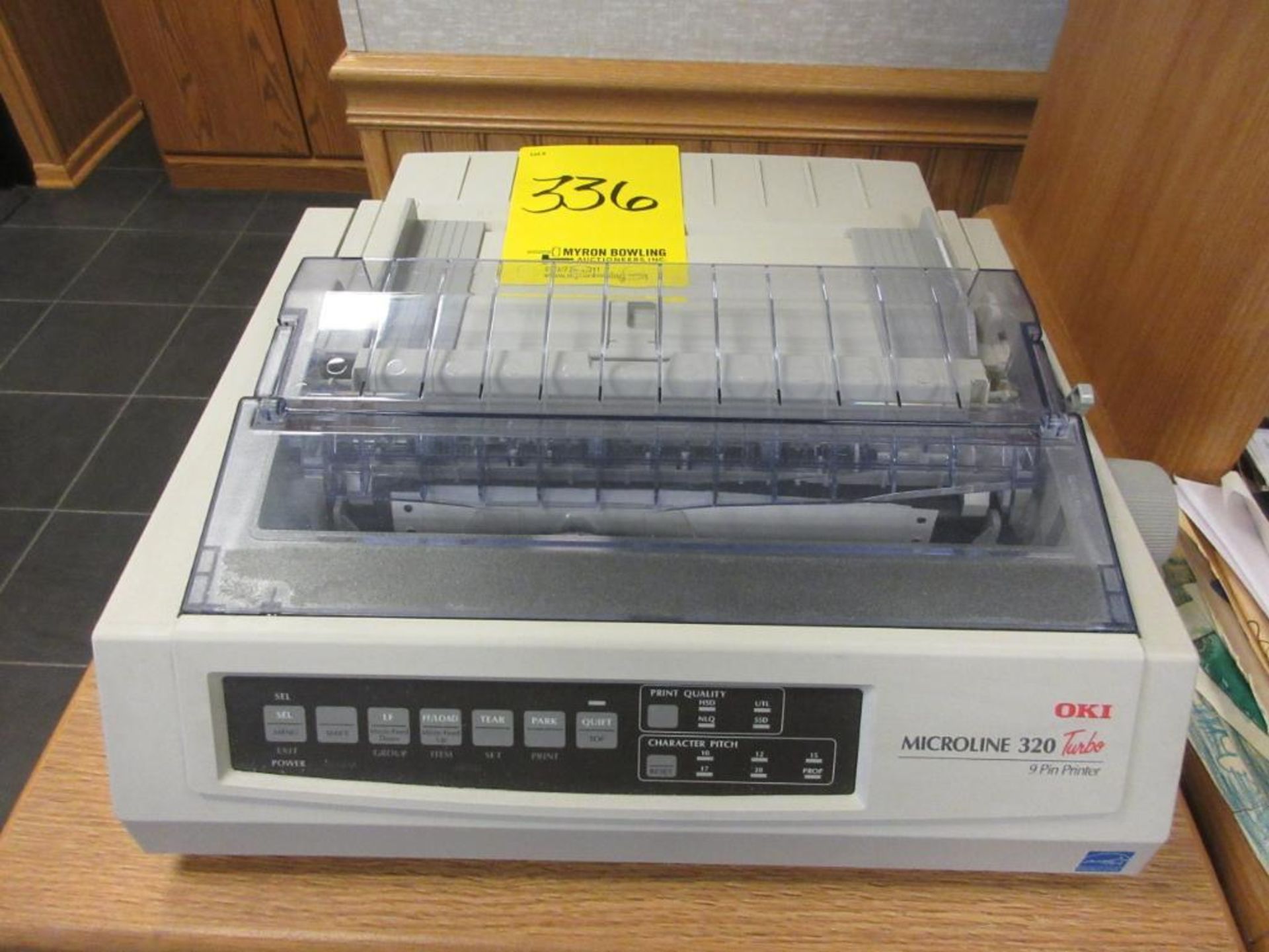 ELECTRONICS IN OFFICE: OKI PRINTER, BROTHER ELECTRONIC TYPEWRITER (X3), BUSINESS CLASS LASER FAX, - Image 2 of 8