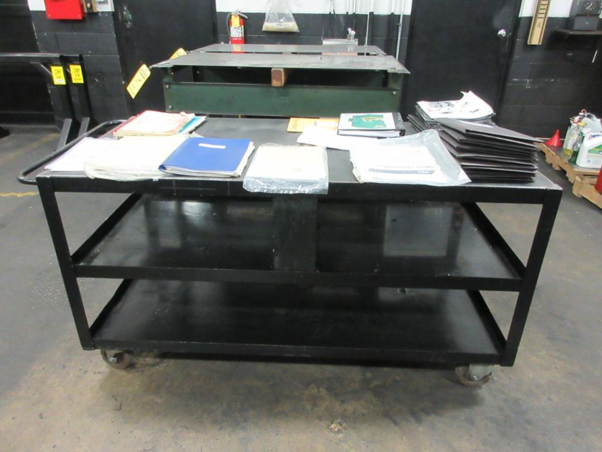 STEEL CART 30 IN. X 60 IN., ***MANUALS ARE NOT INCLUDED***