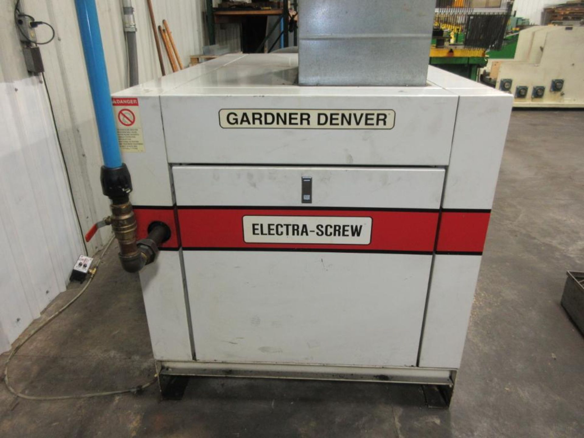 GARDNER DENVER ELECTRA-SCREW ROTARY SCREW AIR COMPRESSOR, MODEL EDE99K, (1999), 125 PSIG, S/N - Image 3 of 5