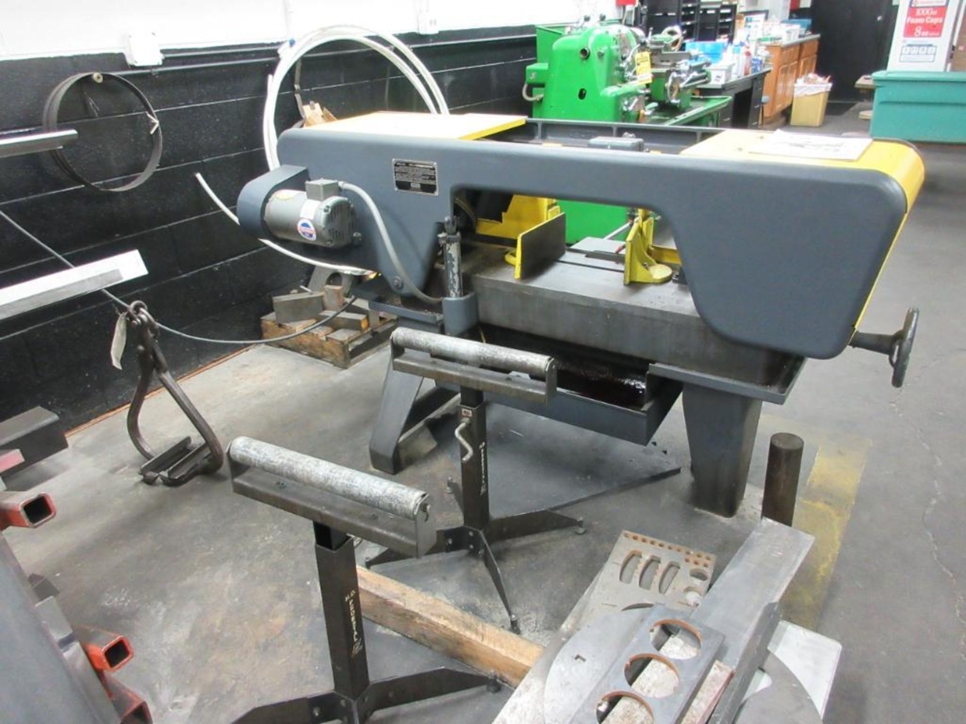 DAXE-JOHNSON JH-10 HORIZONTAL BAND SAW, HYDRAULIC HEAD FEED, COOLANT SYSTEM, S/N 196142, (2) - Image 2 of 3
