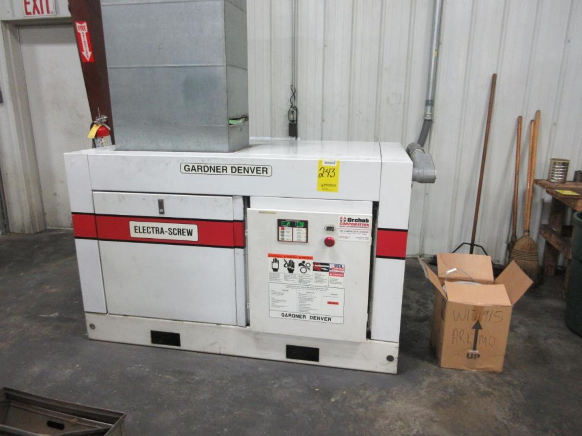 GARDNER DENVER ELECTRA-SCREW ROTARY SCREW AIR COMPRESSOR, MODEL EDE99K, (1999), 125 PSIG, S/N