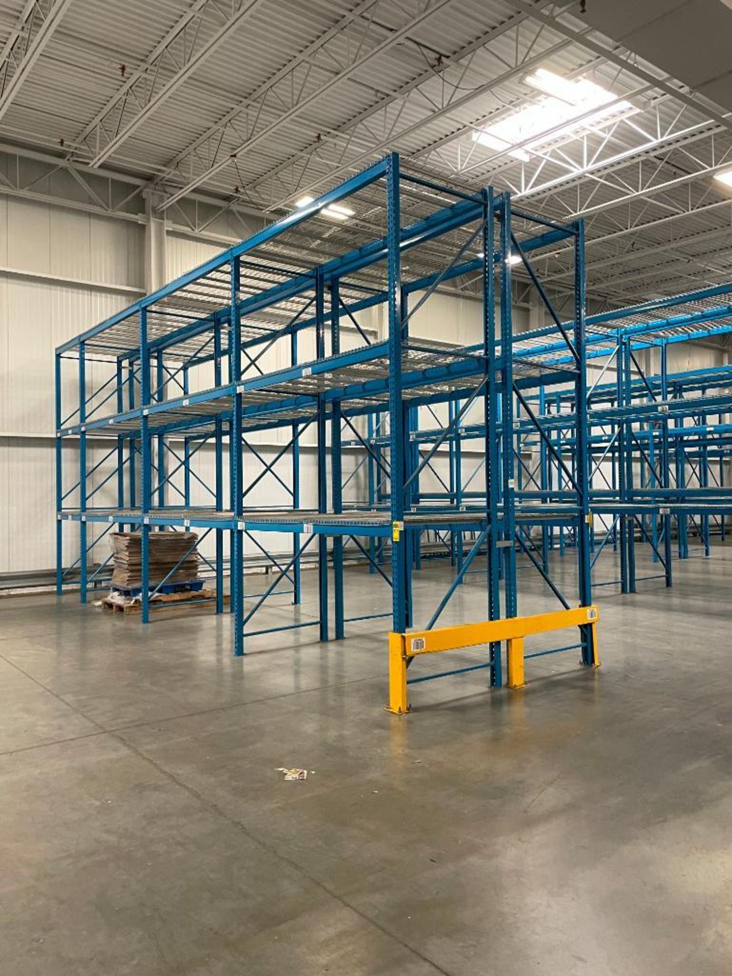 (55X) BAYS OF CARDINAL TEARDROP STYLE PALLET RACKING, (72) 15 FT. X 48 IN. UPRIGHTS, (330) 108 IN. X