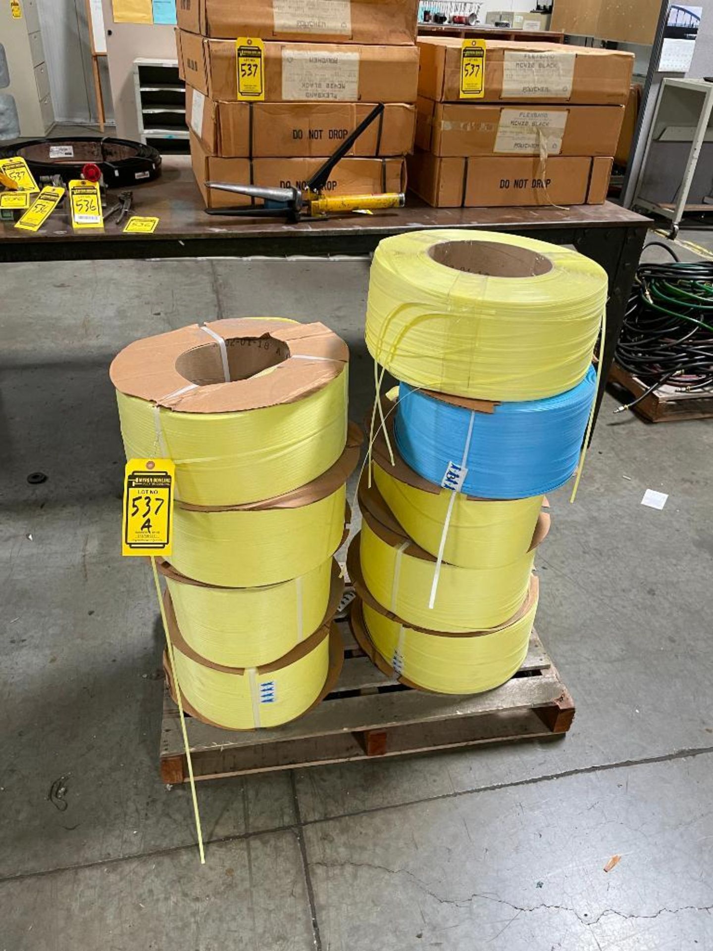 (9) SPOOLS OF POLY BANDING