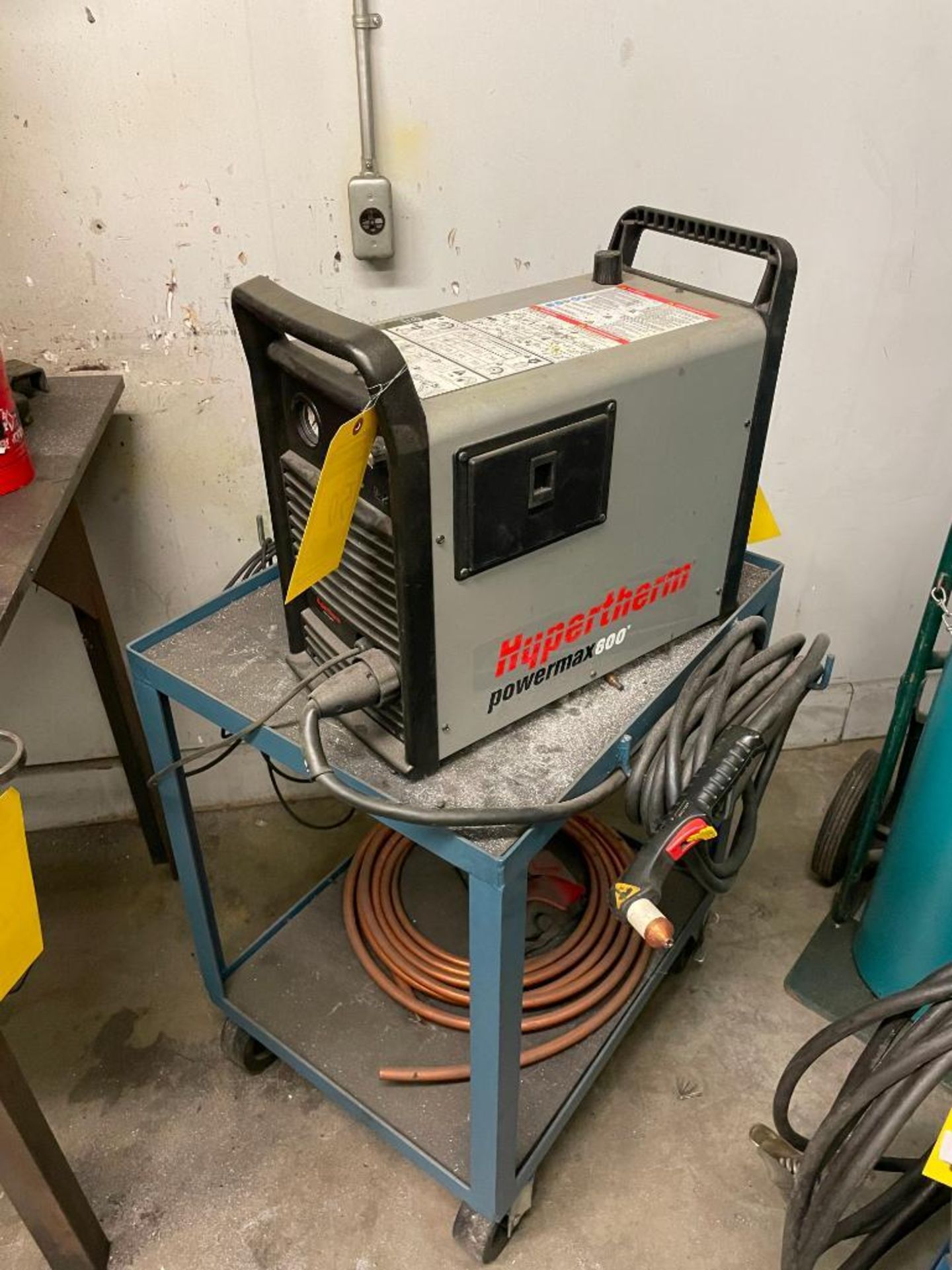 HYPERTHERM POWER MAX 600 PLASMA CUTTER, 3-PH W/CART