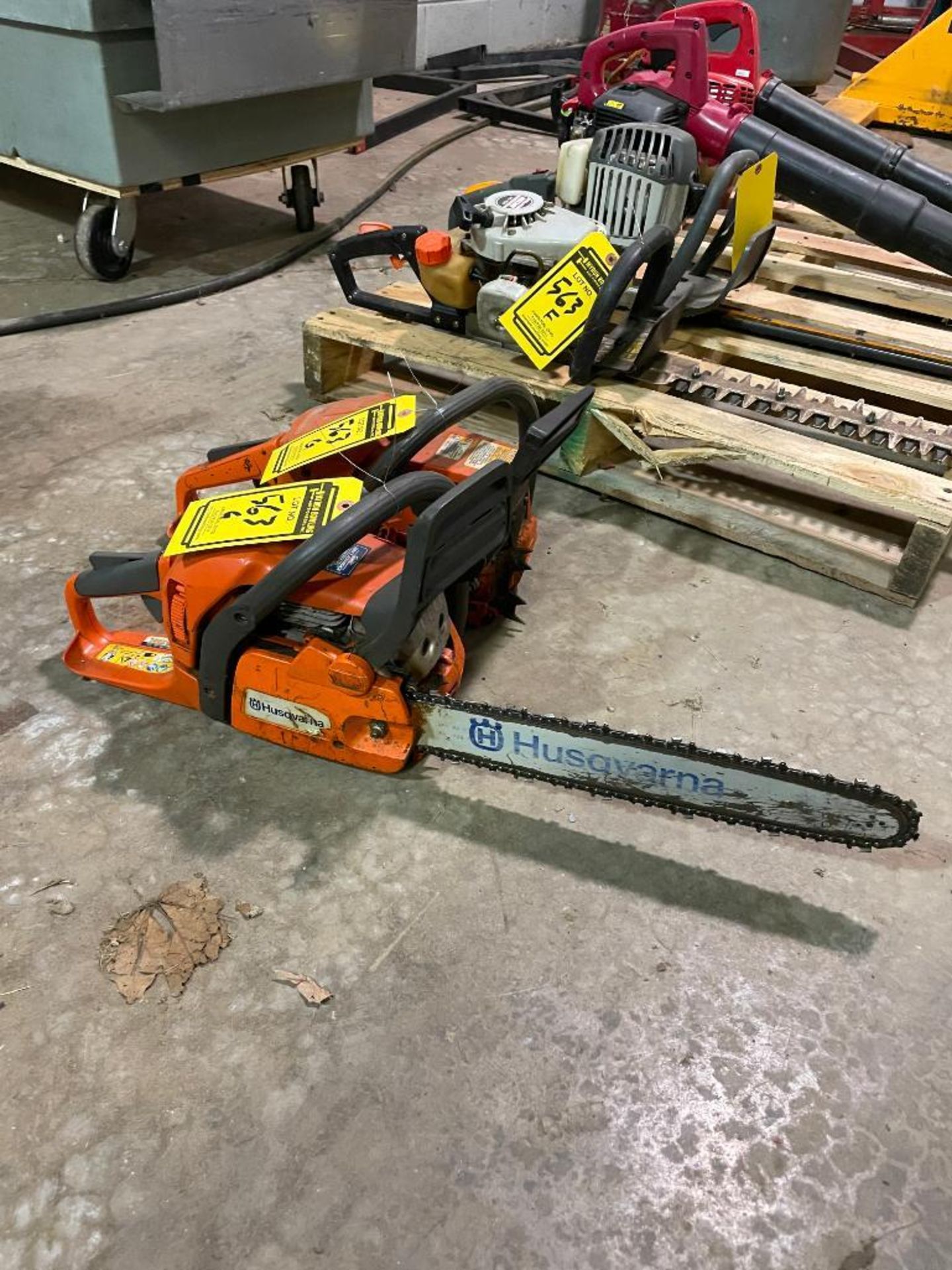(2) HUSQVARNA CHAIN SAWS, 18 IN. BAR, (OUT OF SERVICE) - Image 2 of 2