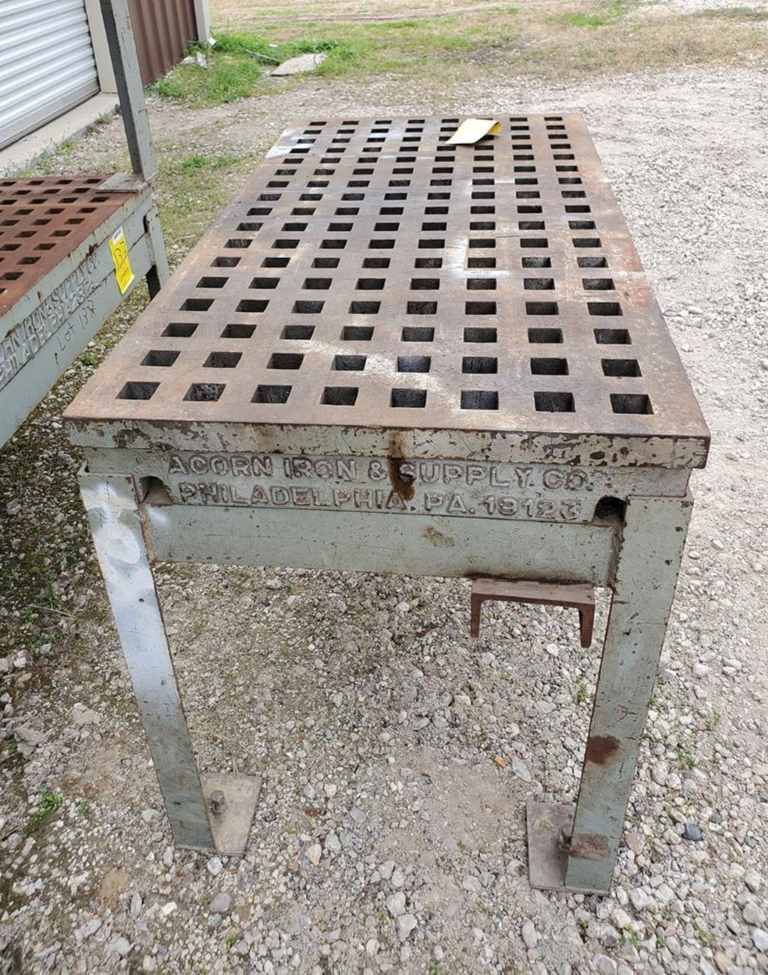 STEEL ACORN TABLE 5' X 30''