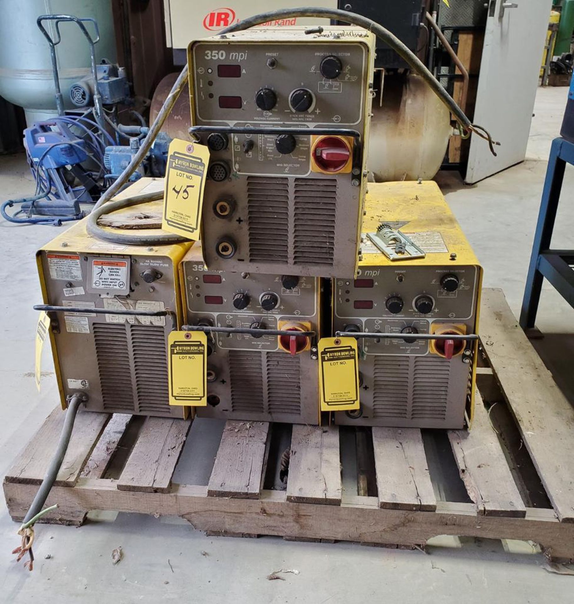 (4) ESAB 350 MPI MIG WELDER (NEEDS REPAIRS)