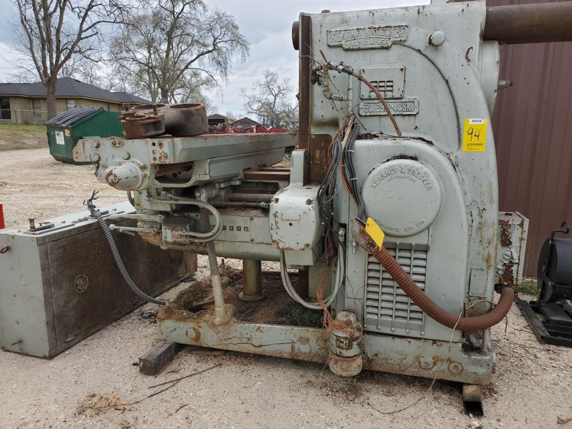 KEARNEY & TRECKER MILWAUKEE VERTICAL MILL; 50/25 HP, S/N 7240