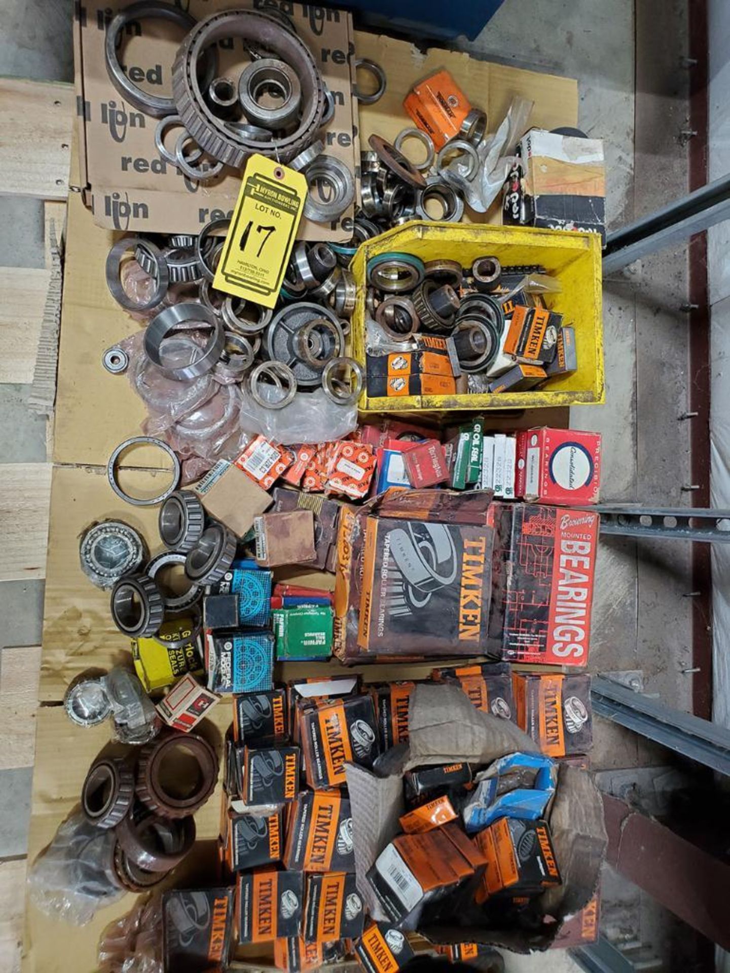 (3) SKID OF ASSORTED BEARINGS, SEALS, AND SPROCKETS