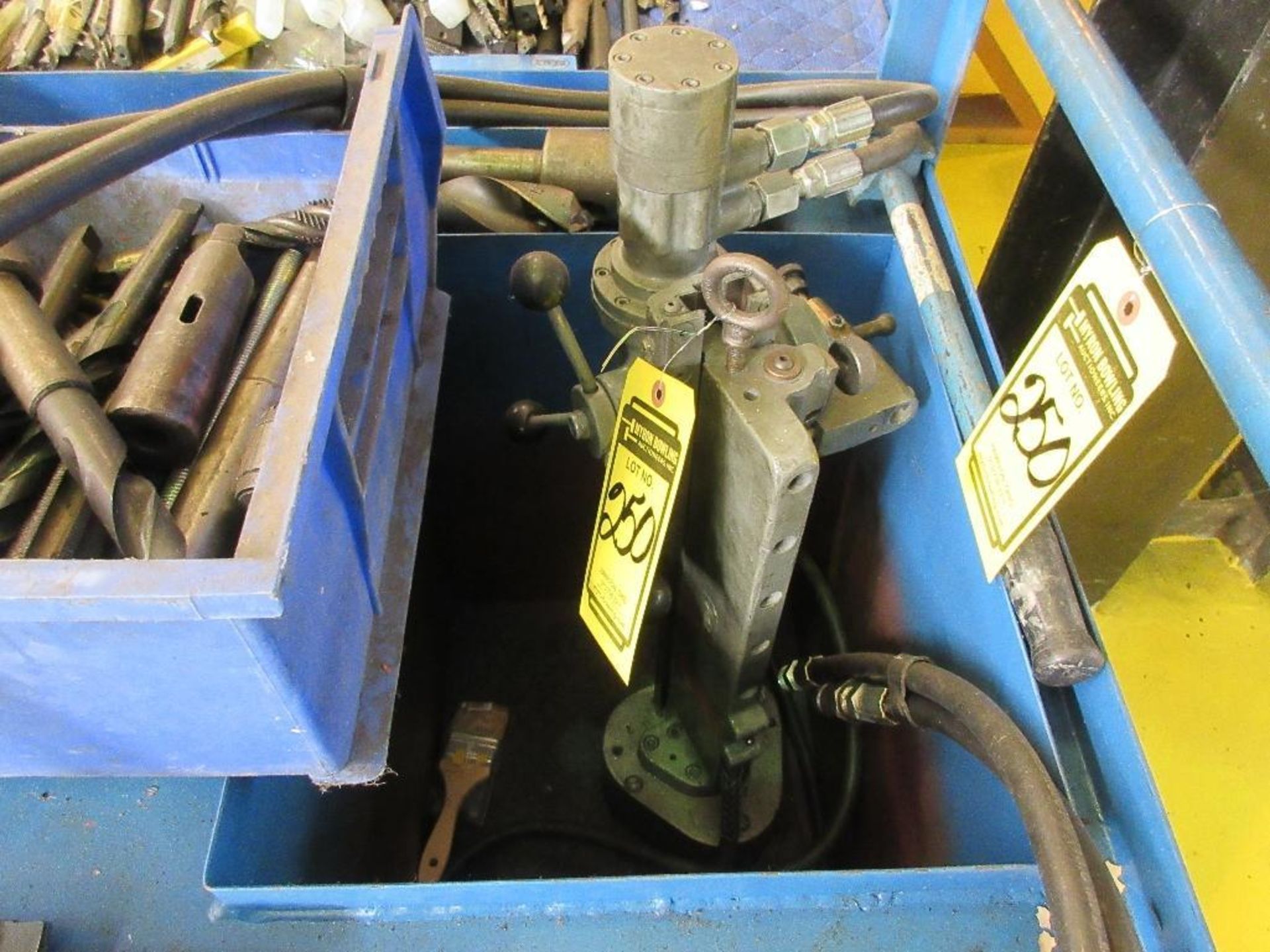 (3) HYDRAULIC DRILL PRESSES W/CART AND DRILL BITS, (NEEDS HYDRAULIC POWER UNIT) - Image 3 of 3