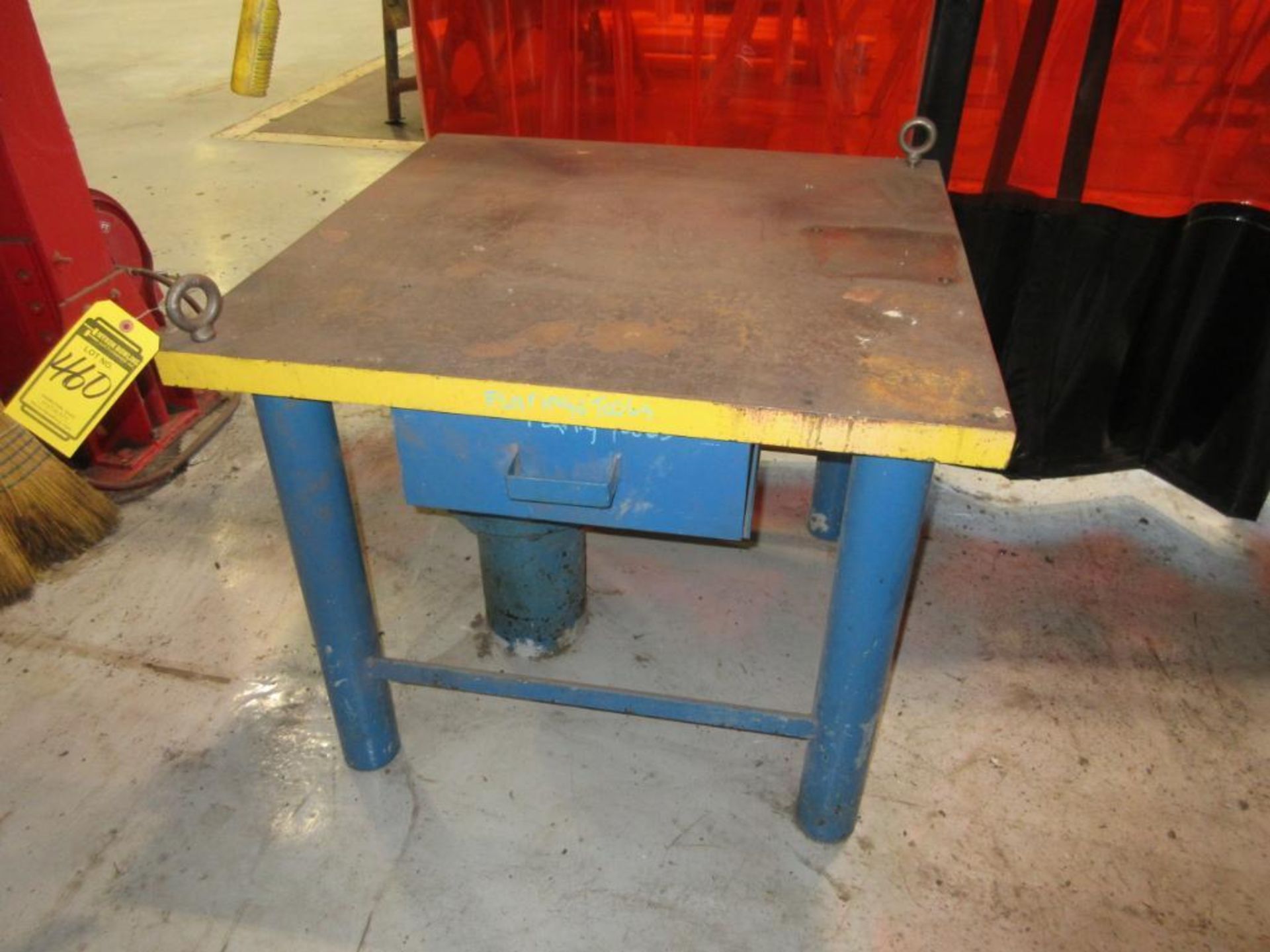 (2) HD WELDING TABLES W/ (2) WILTON 6 IN. VISES, WELDING POSITIONER W/ PACE MASTER SPEED CONTROL, FO - Image 3 of 4