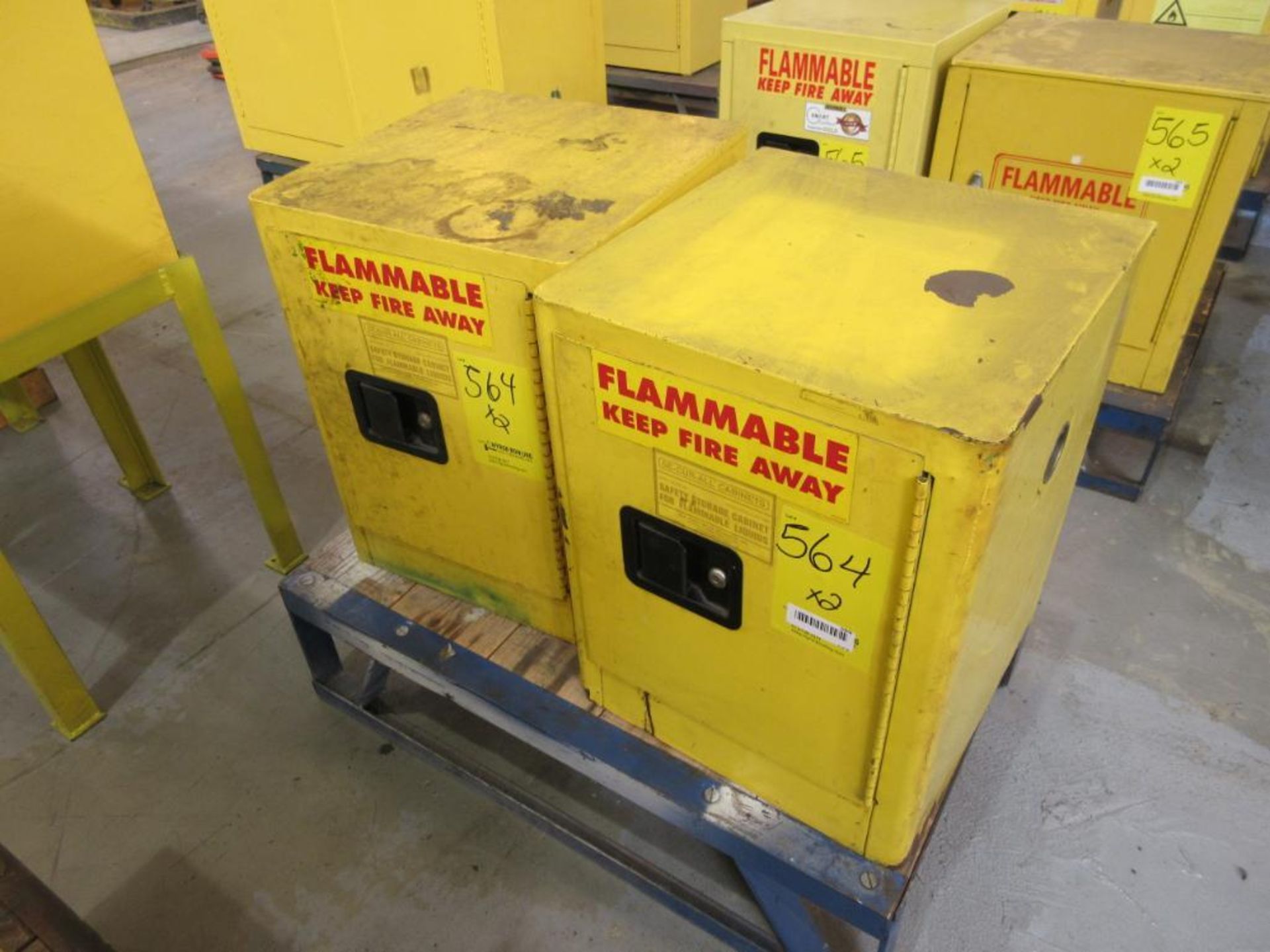 (2) SECURALL 4-GAL FLAMMABLE STORAGE CABINETS