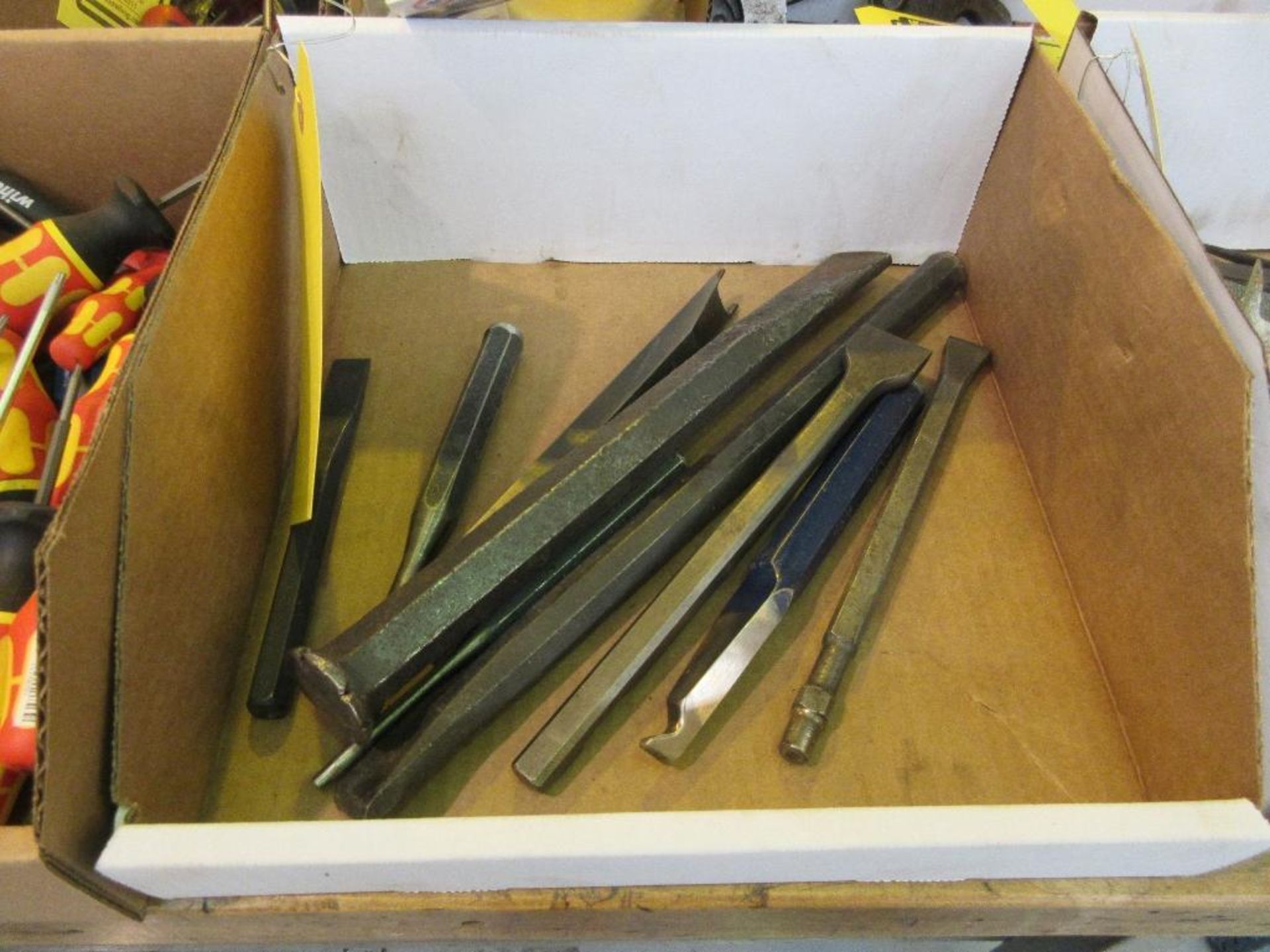 (2) BOXES OF WIRE BRUSHES, FILES, CHISELS - Image 2 of 2