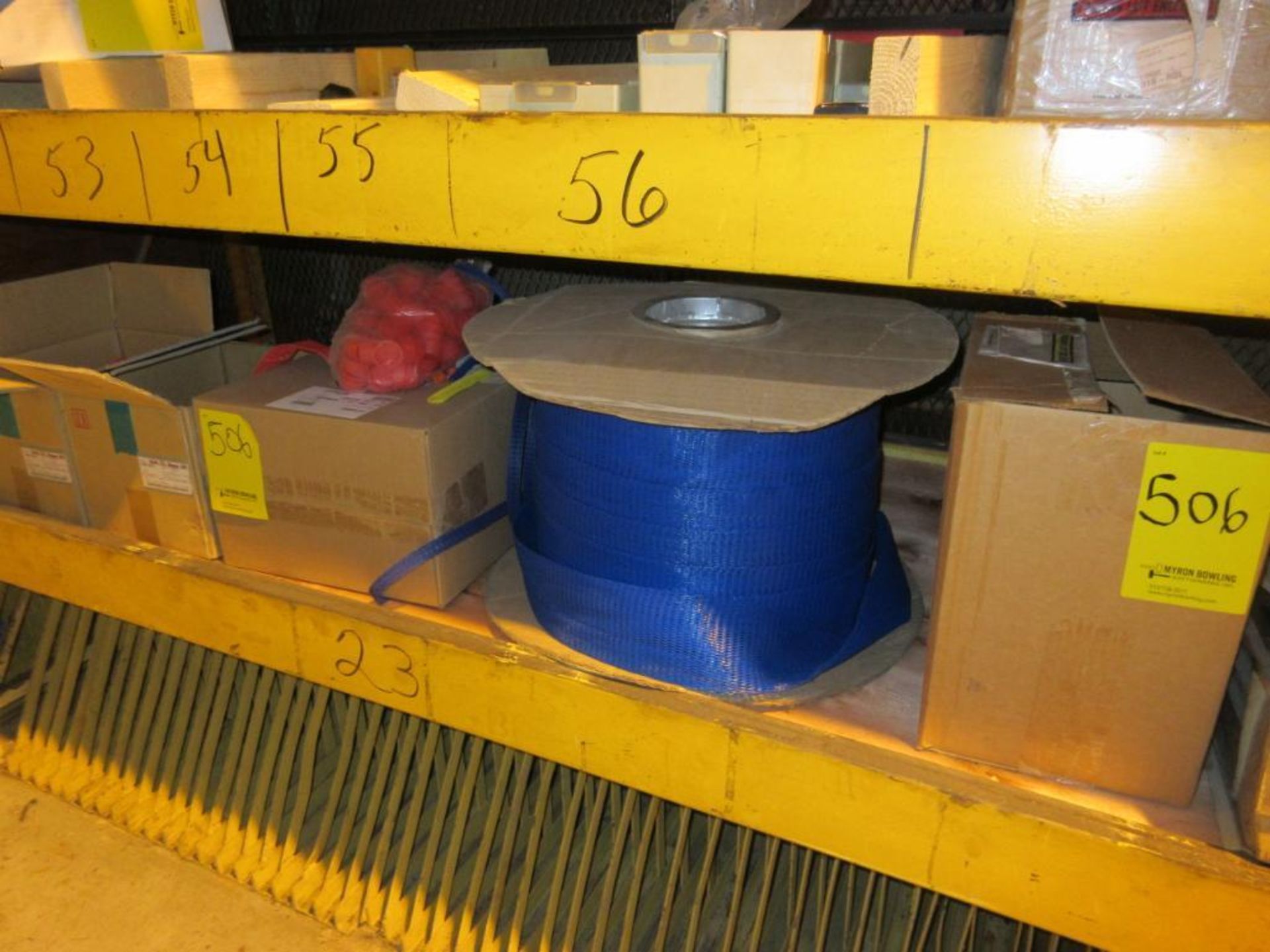 CONTENTS OF (22) SECTIONS PALLET RACK: ASSORTED ABRASIVES, SUNNEN STONES, TOOL BITS, DOVETAIL CUTTER - Image 15 of 43