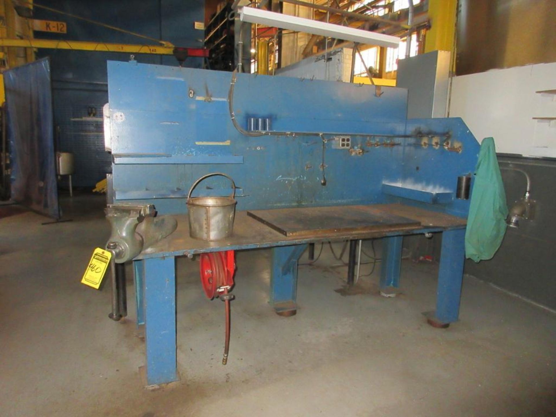 (2) HD WELDING TABLES W/ (2) WILTON 6 IN. VISES, WELDING POSITIONER W/ PACE MASTER SPEED CONTROL, FO - Image 2 of 4