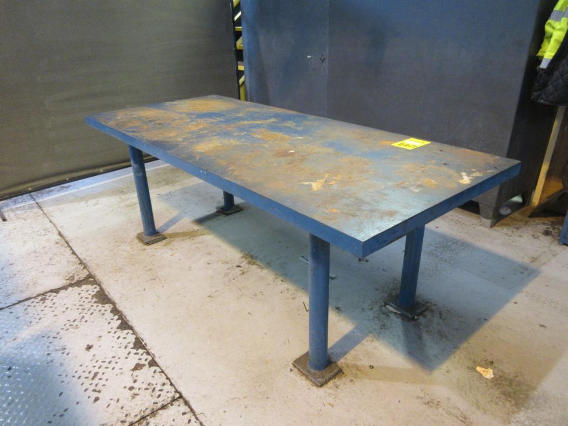 3 FT. X 7 FT. X 2 IN. STEEL PLATE TABLE