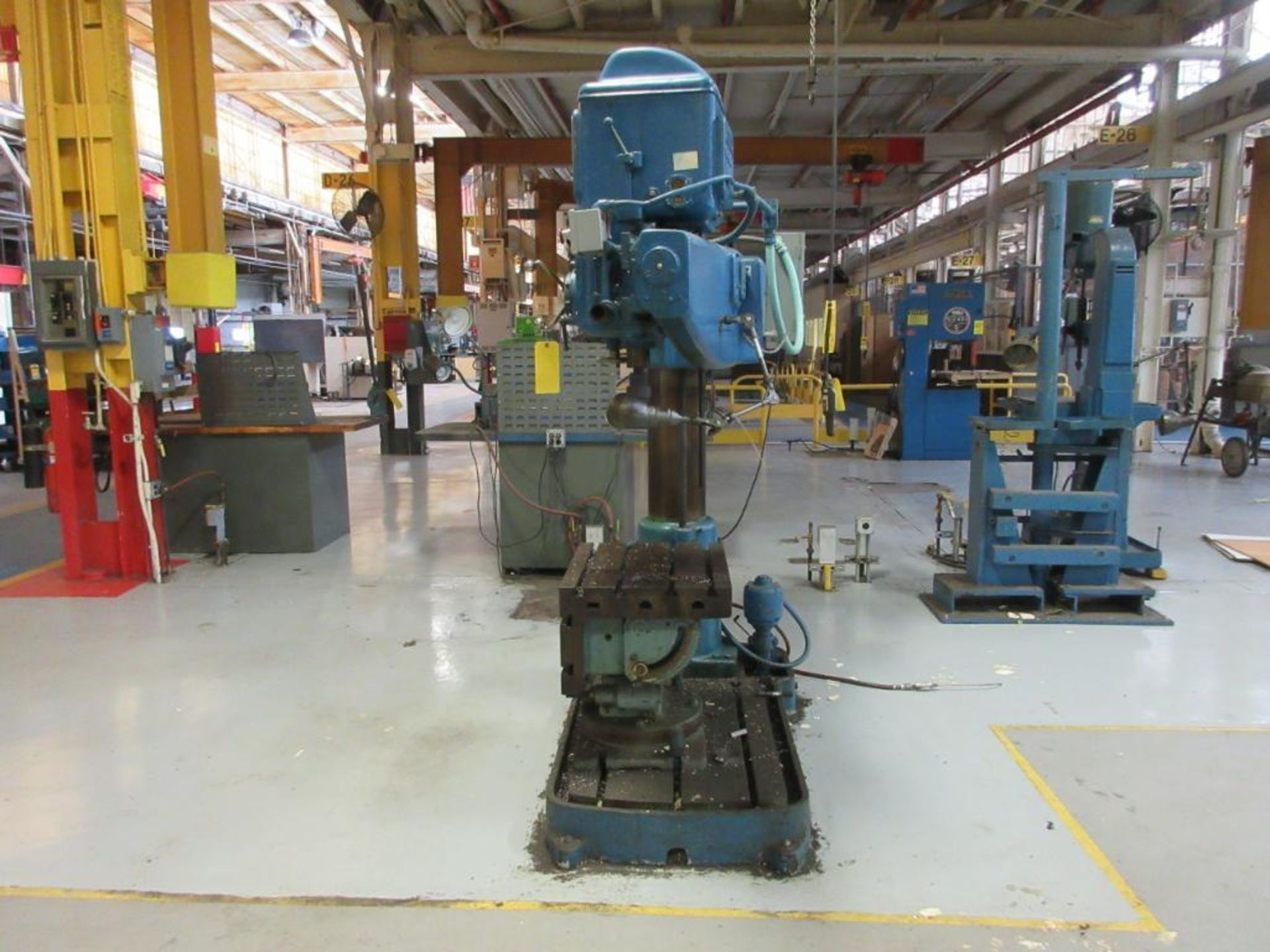 CINCINNATI BICKFORD RADIAL ARM DRILL 9 IN. COLUMN X 40 IN. ARM, 20 IN. X 24 IN. 90 DEGREE TABLE - Image 2 of 3