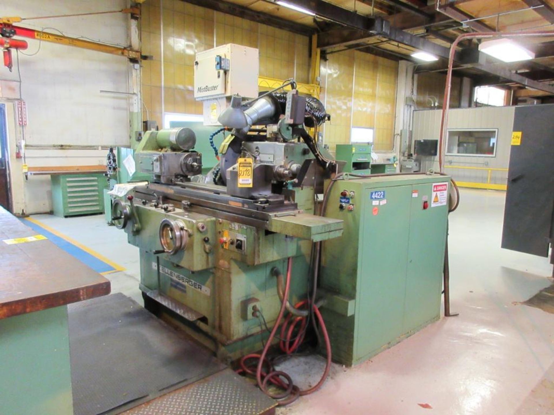 KELLENBERGER 600U UNIVERSAL CYLINDRICAL GRINDER, ACU-RITE D.R.O., MIST BUSTER COLLECTION SYSTEM, S/N - Image 2 of 5