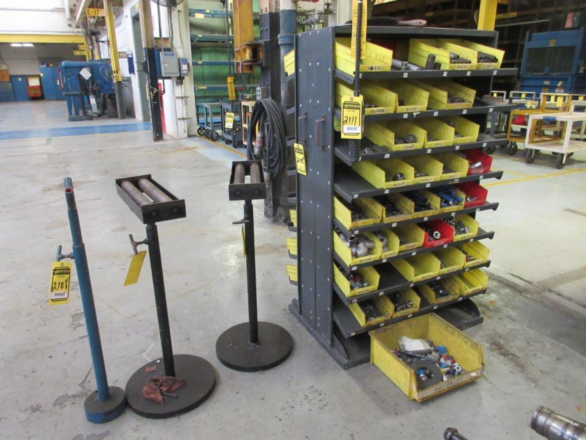 MATERIAL STAND, RACK W/ HARDWARE, FITTINGS