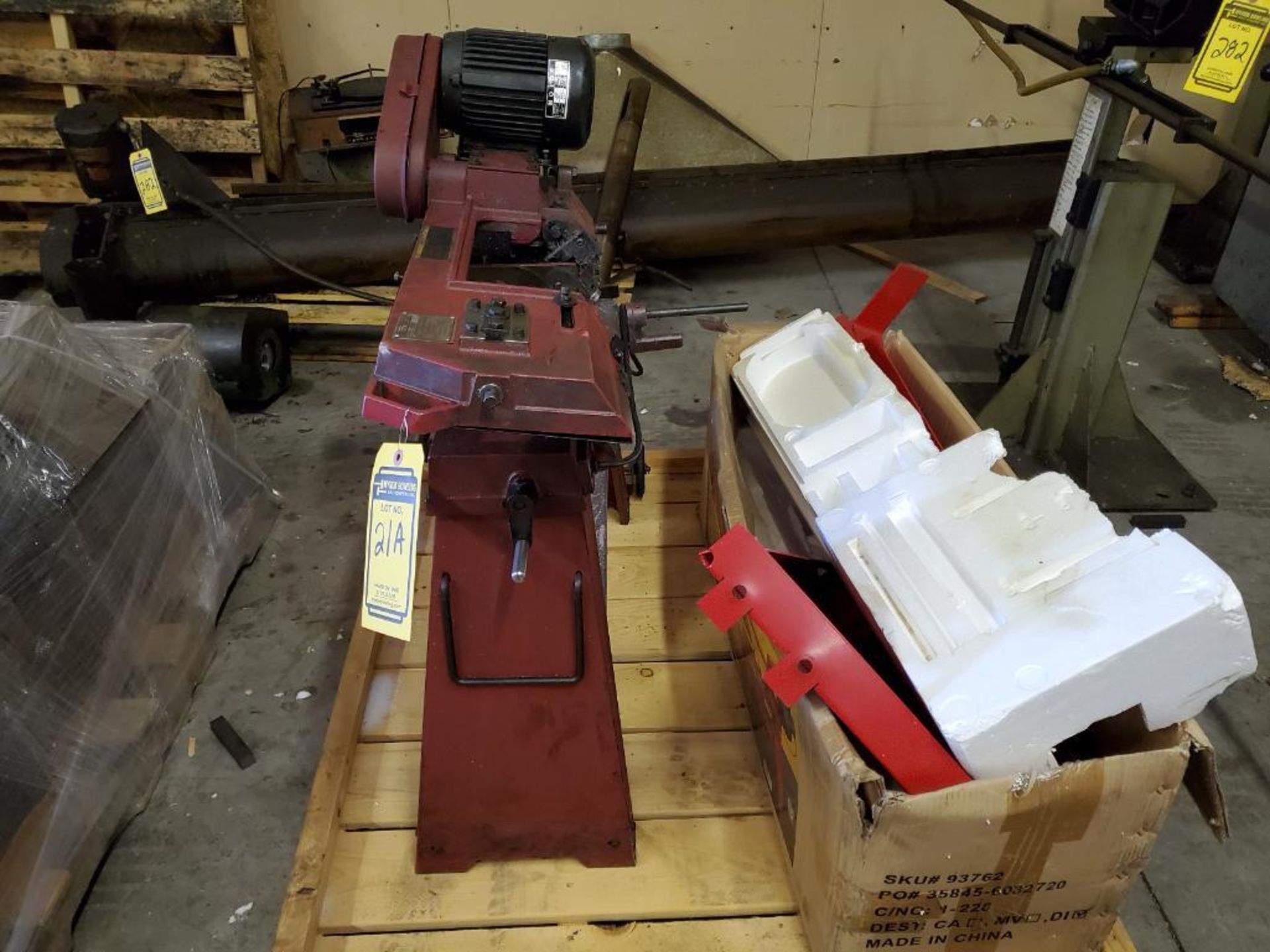 CENTRAL MACHINERY HORIZONTAL/VERTICAL BAND SAW, 1 HP, 120V, S/N 4812-35845-21261 - Image 2 of 4