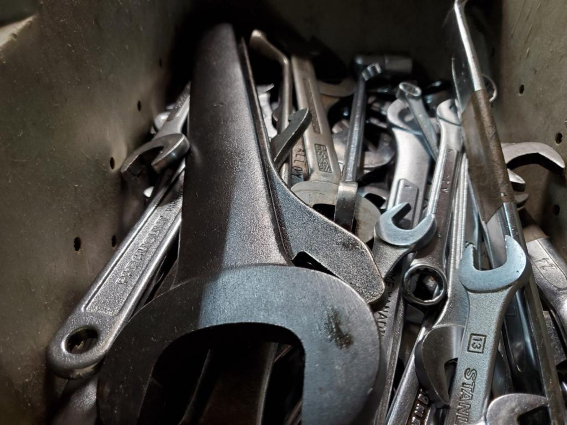 LOT OF OPEN/CLOSED END WRENCHES, SNAP WRENCHES, ASSORTED TYPE WRENCHES - Image 2 of 2