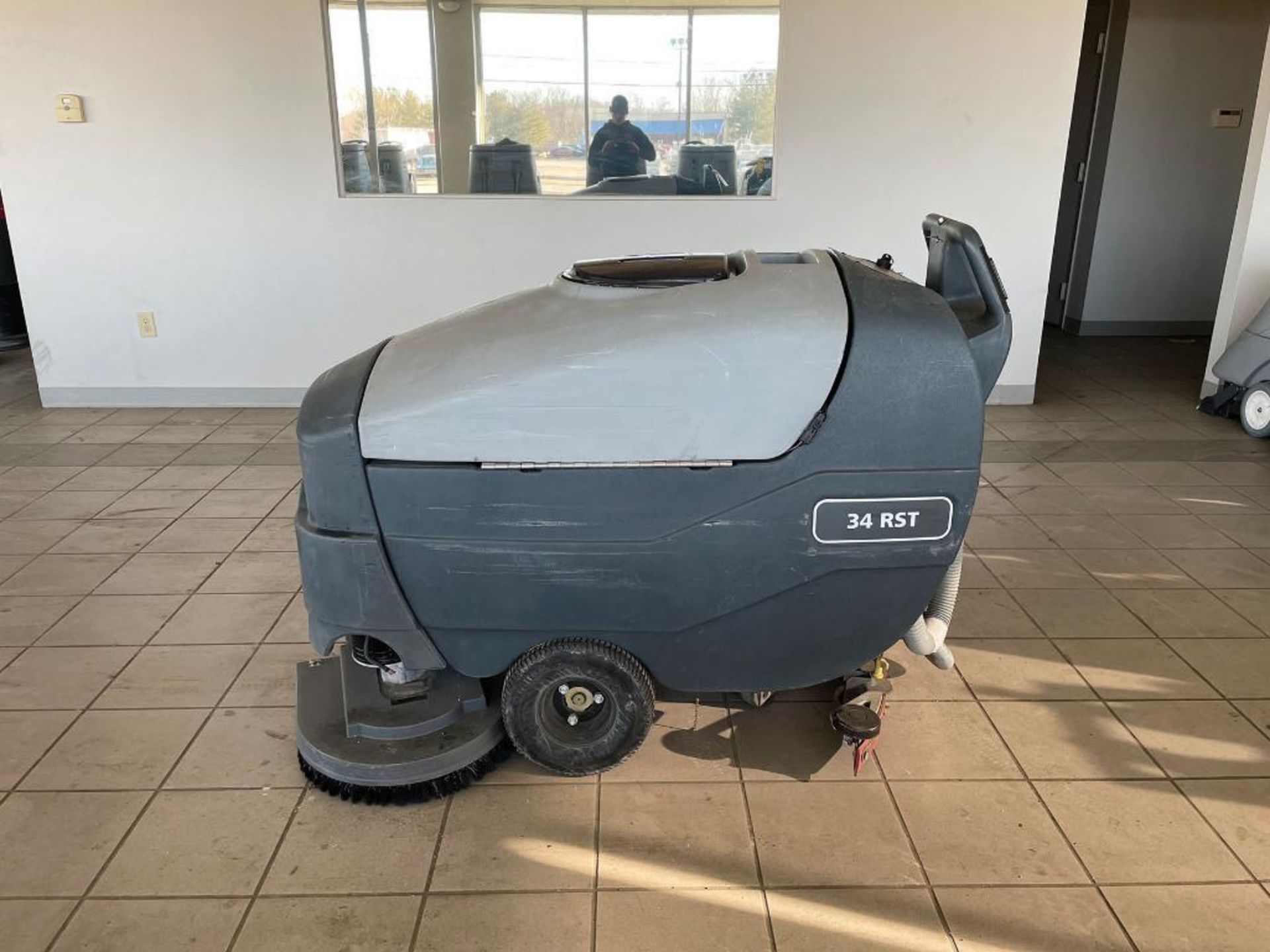 ADVANCE WALK-BEHIND FLOOR SCRUBBER, MODEL: 34 RST, S/N: N4000010197, 36-VOLT, 30-GALLON CAPACITY