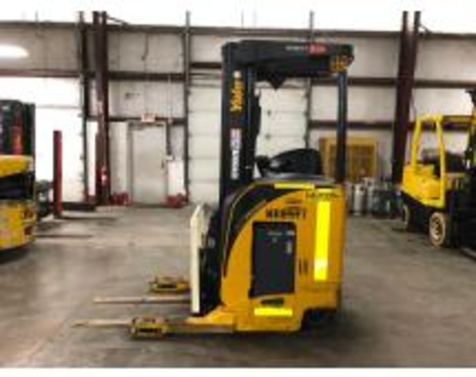 2011 YALE 4,000 LB. CAPACITY REACH TRUCK, MODEL NR040EANS36TE095, S/N D815N02891J, 36-VOLT W/