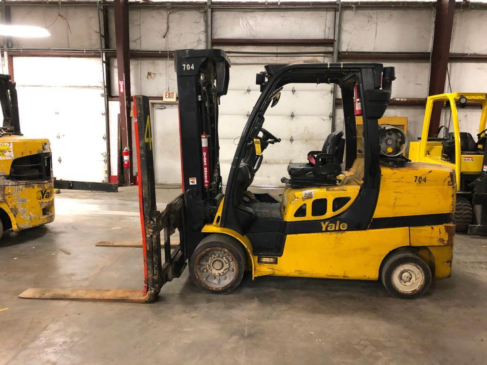 2013 YALE 12,000-LB. CAPACITY FORKLIFT, MODEL GLC120VX, S/N F818V01769L, LPG, MONOTROL TRANSMISSION,