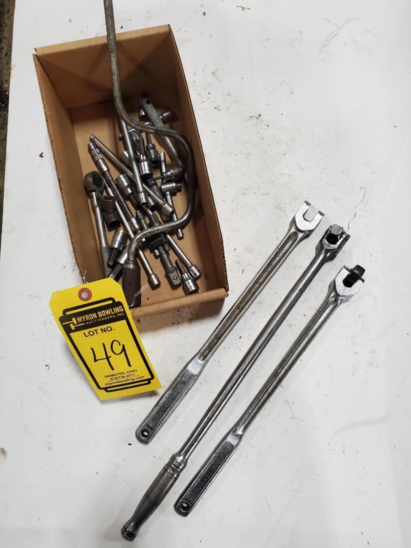 LOT OF ASSORTED DRIVE RATCHETS, SOCKETS, AND EXTENSIONS