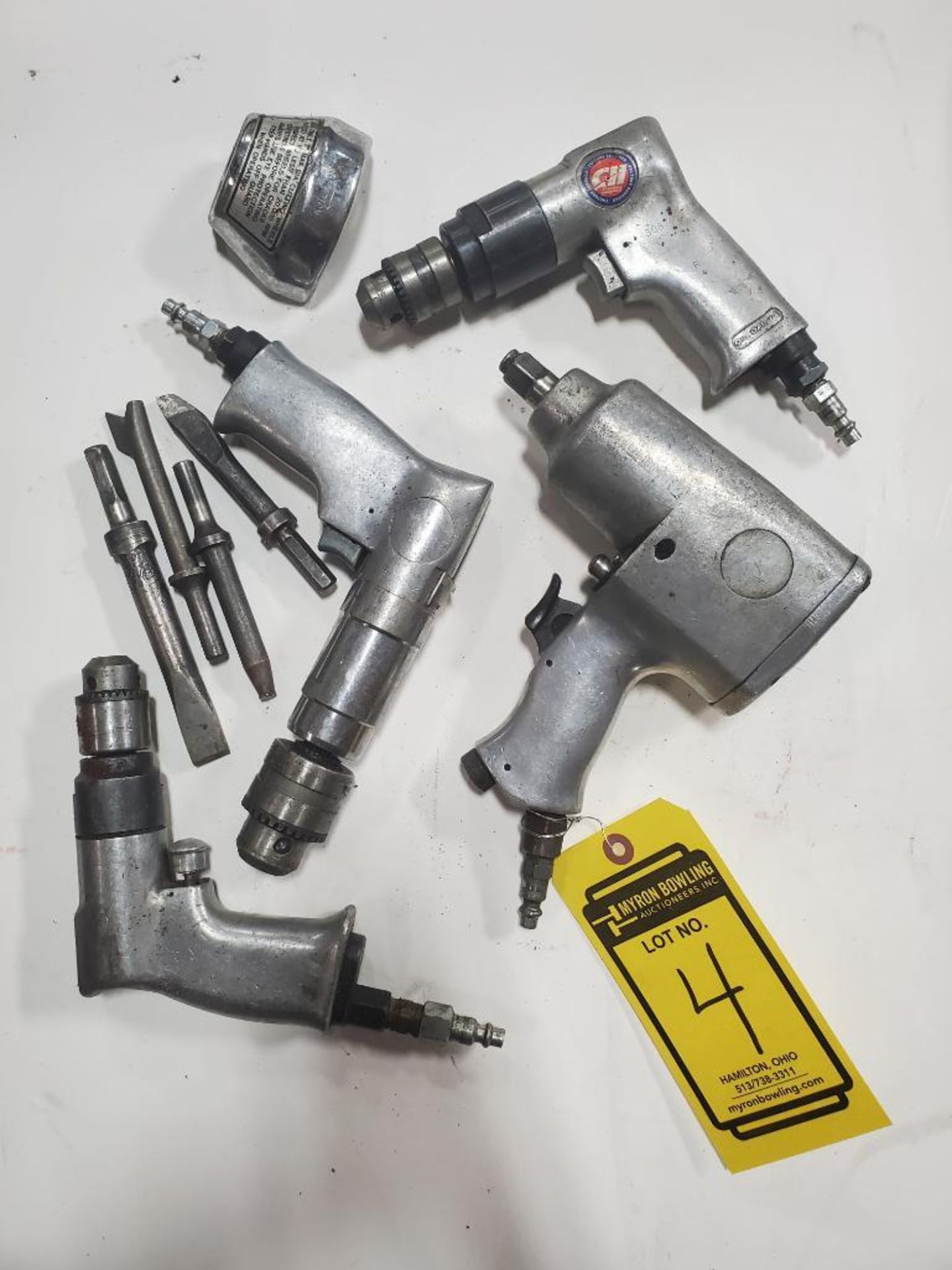 (4) ASSORTED PNEUMATIC HAND TOOLS