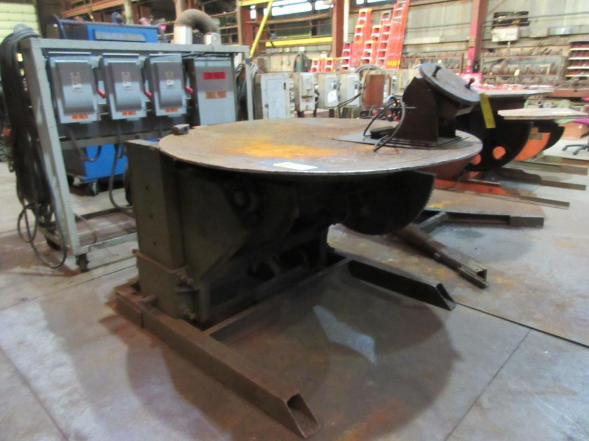 RANSOME WELDING POSITIONER 60'' TABLE UP TO 4,000 LBS MAX WITH FOOT CONTROL, BUILT 5-71, 140/3/60, - Image 4 of 6