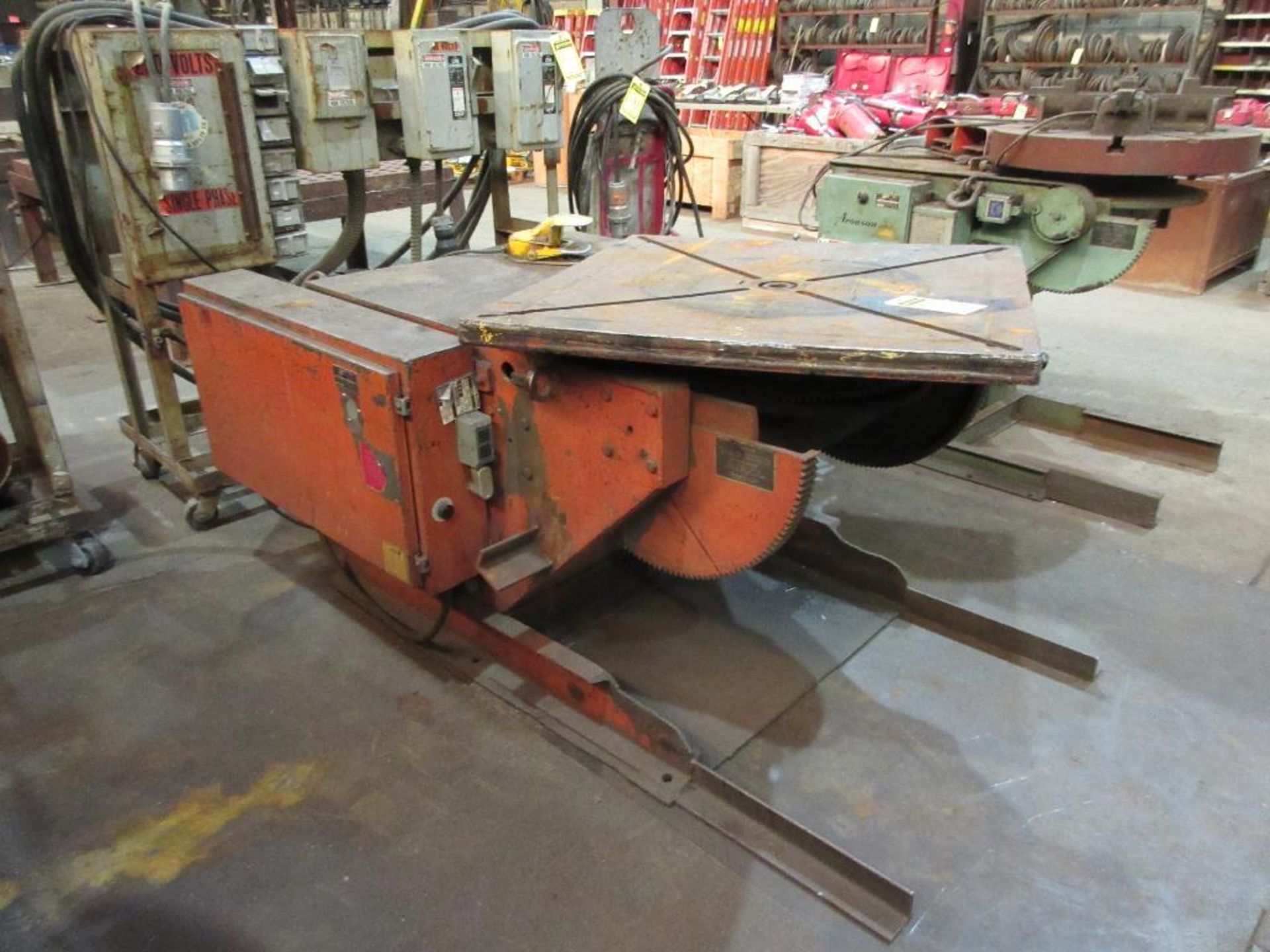 ARONSON WELDING POSITIONER 36'' TABLE WITH FOOT CONTROL, BUILT 3/72, 240/3/60, MODEL HD 30B, S/N - Image 2 of 4