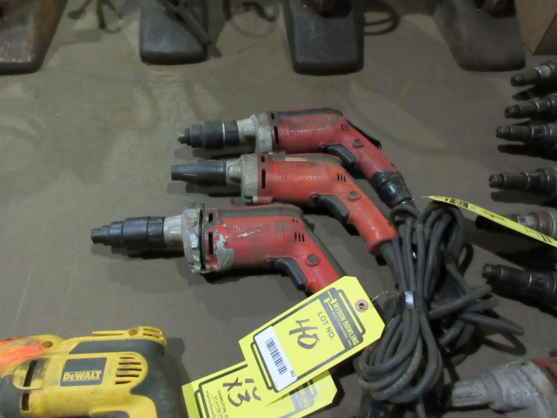 (3) MILWAUKEE SCREWDRIVERS, 120 V.