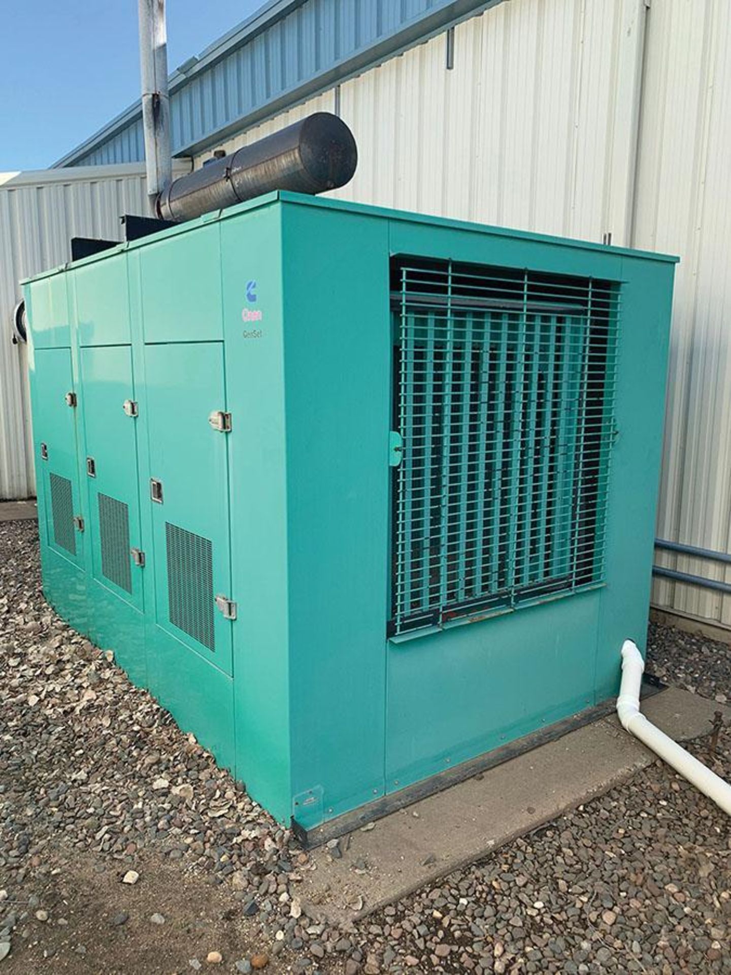 CUMMINS STAND-BY DIESEL GENERATOR, MODEL 350DFNL289630, S/N R890198516, 350 KVA, 437.5 KVA