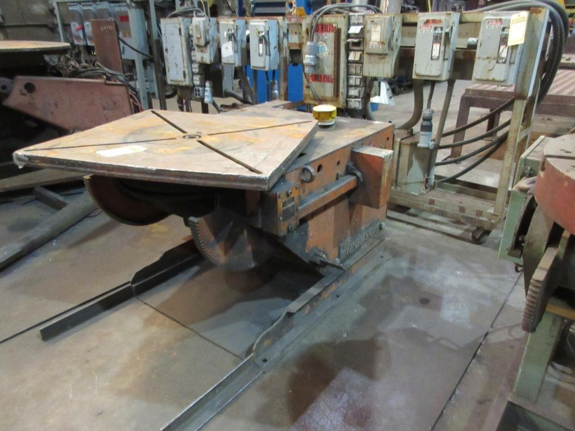 ARONSON WELDING POSITIONER 36'' TABLE WITH FOOT CONTROL, BUILT 3/72, 240/3/60, MODEL HD 30B, S/N - Image 3 of 4