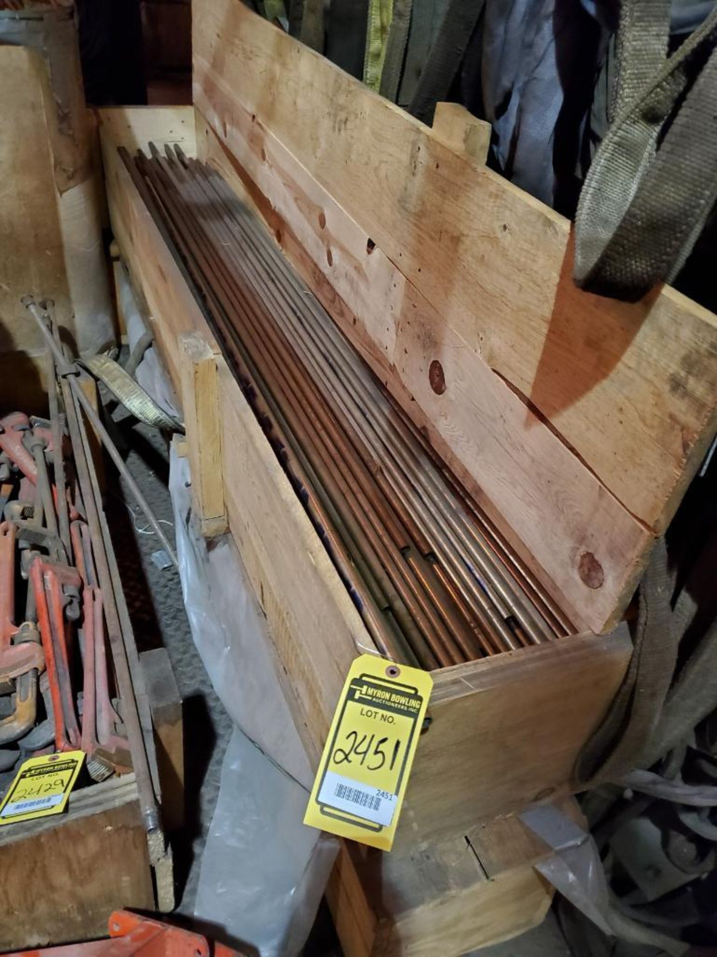 (2) CRATES OF 1/2'' BRASS PIPE