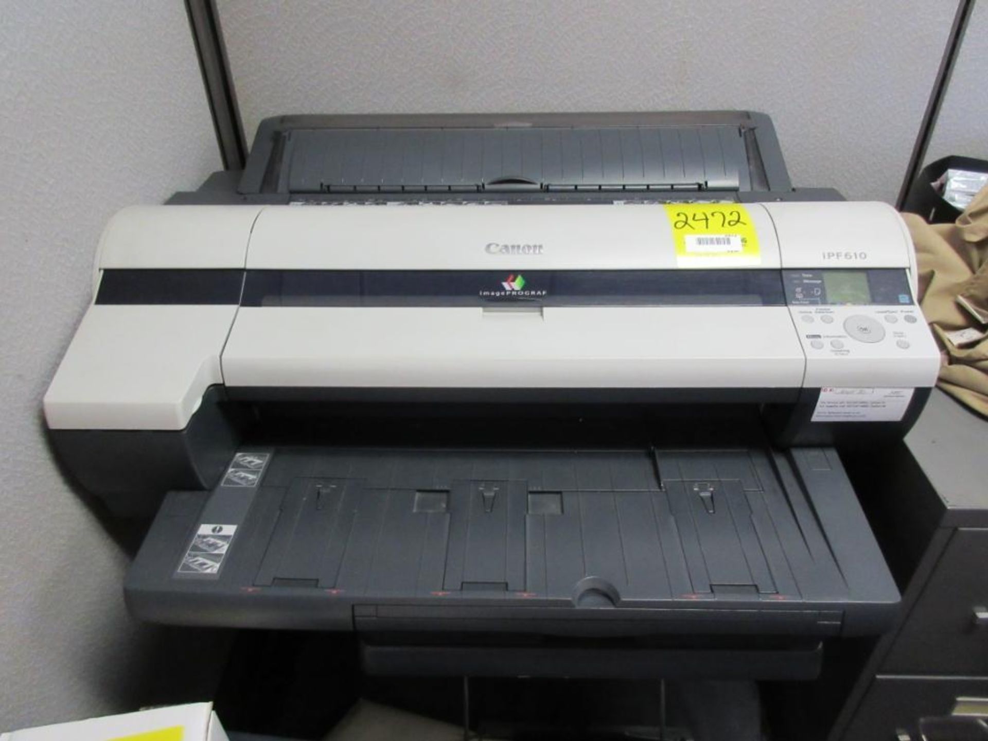 CANON PLOTTER IMAGEPROGRAF, MODEL IPF610, WITH PAPER