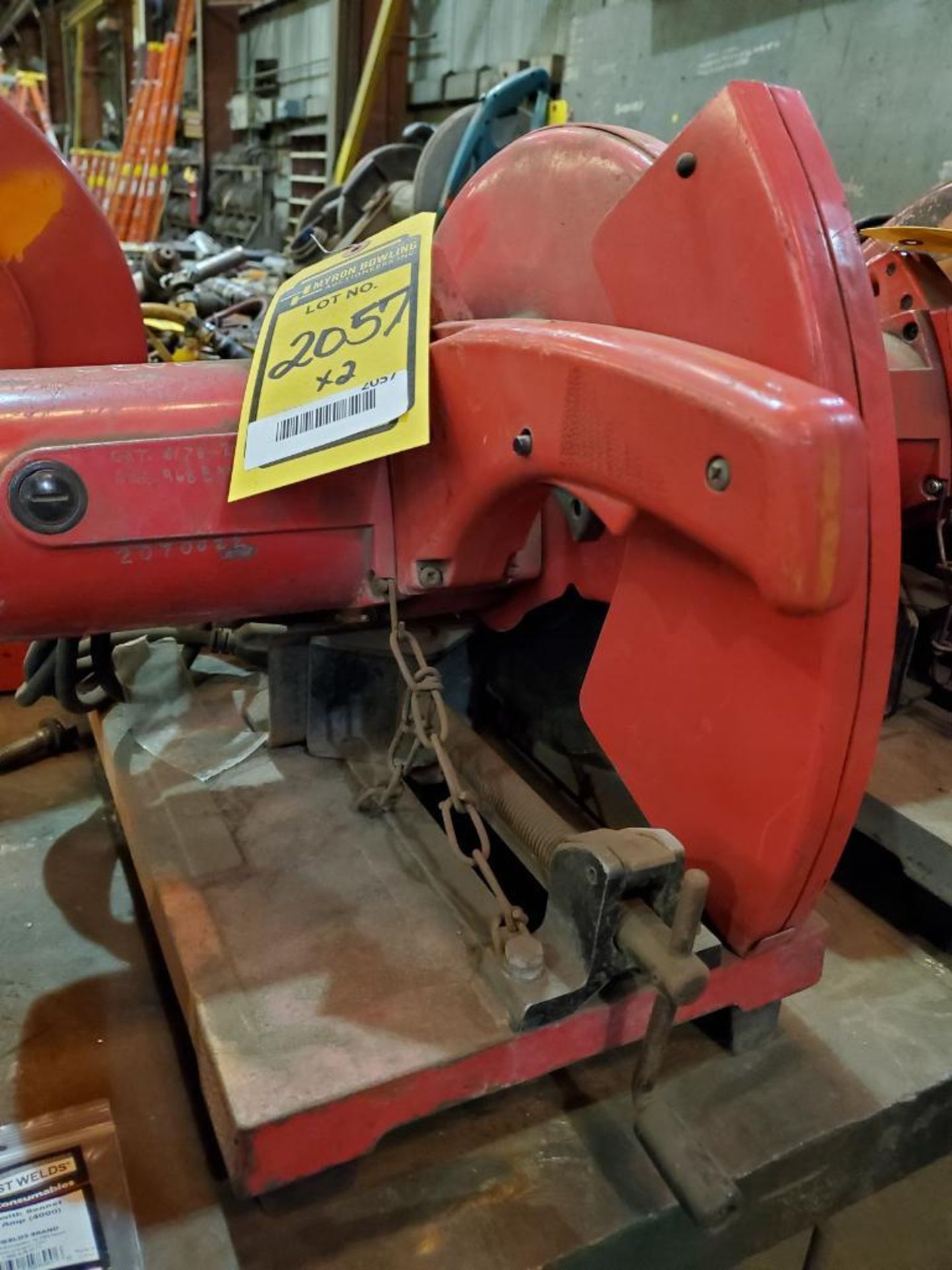 (2) MILWAUKEE 14'' CHOP SAWS, 110 V. - Image 8 of 8