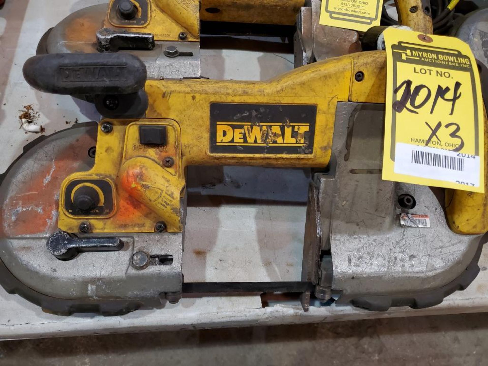 (3) DEWALT DEEP CUT BAND SAWS - Image 6 of 10