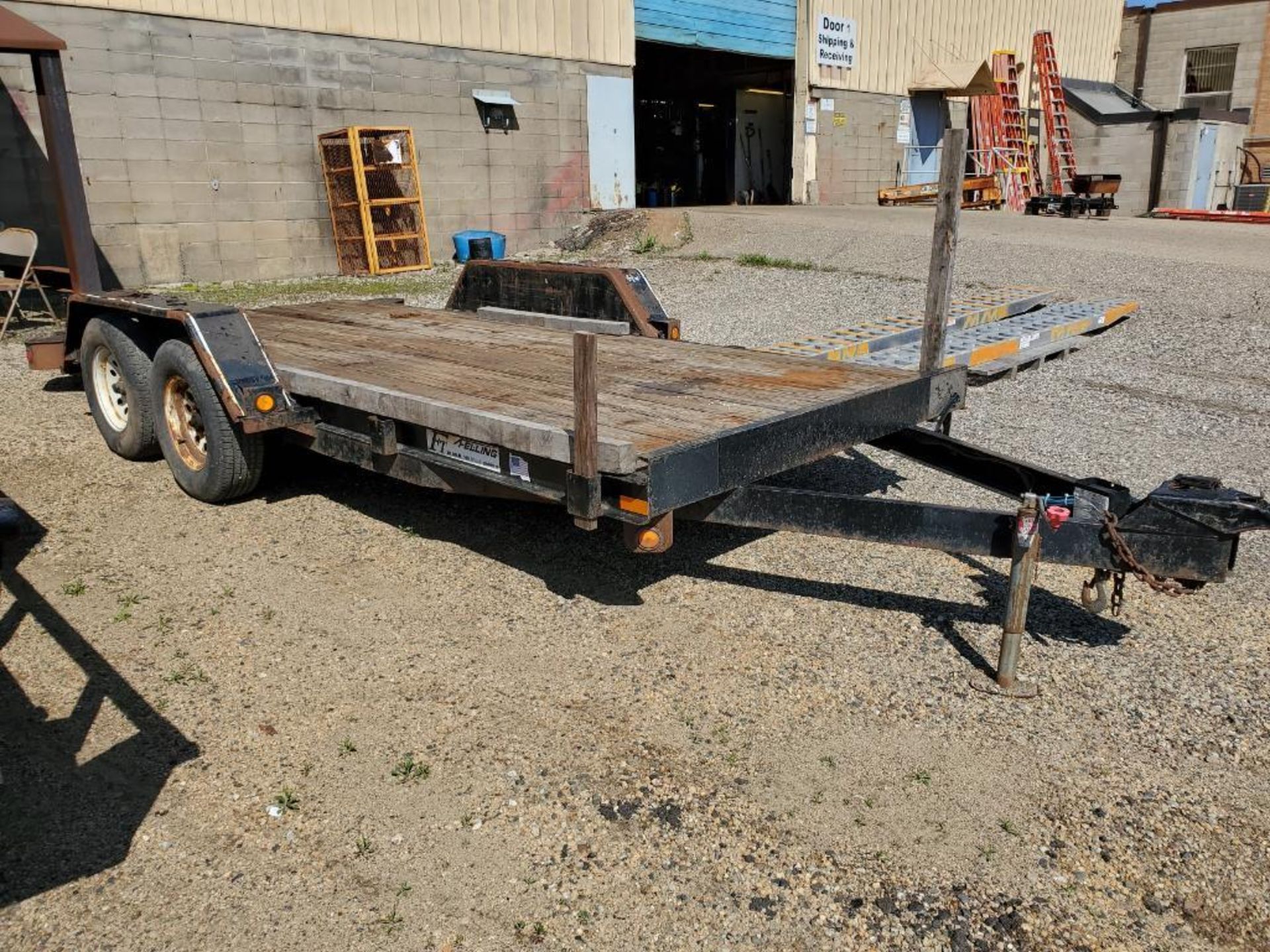 20' FELLING TRAILERS, DUAL AXLE FLATBED TRAILER 7,000 LB CAPACITY - Image 2 of 6